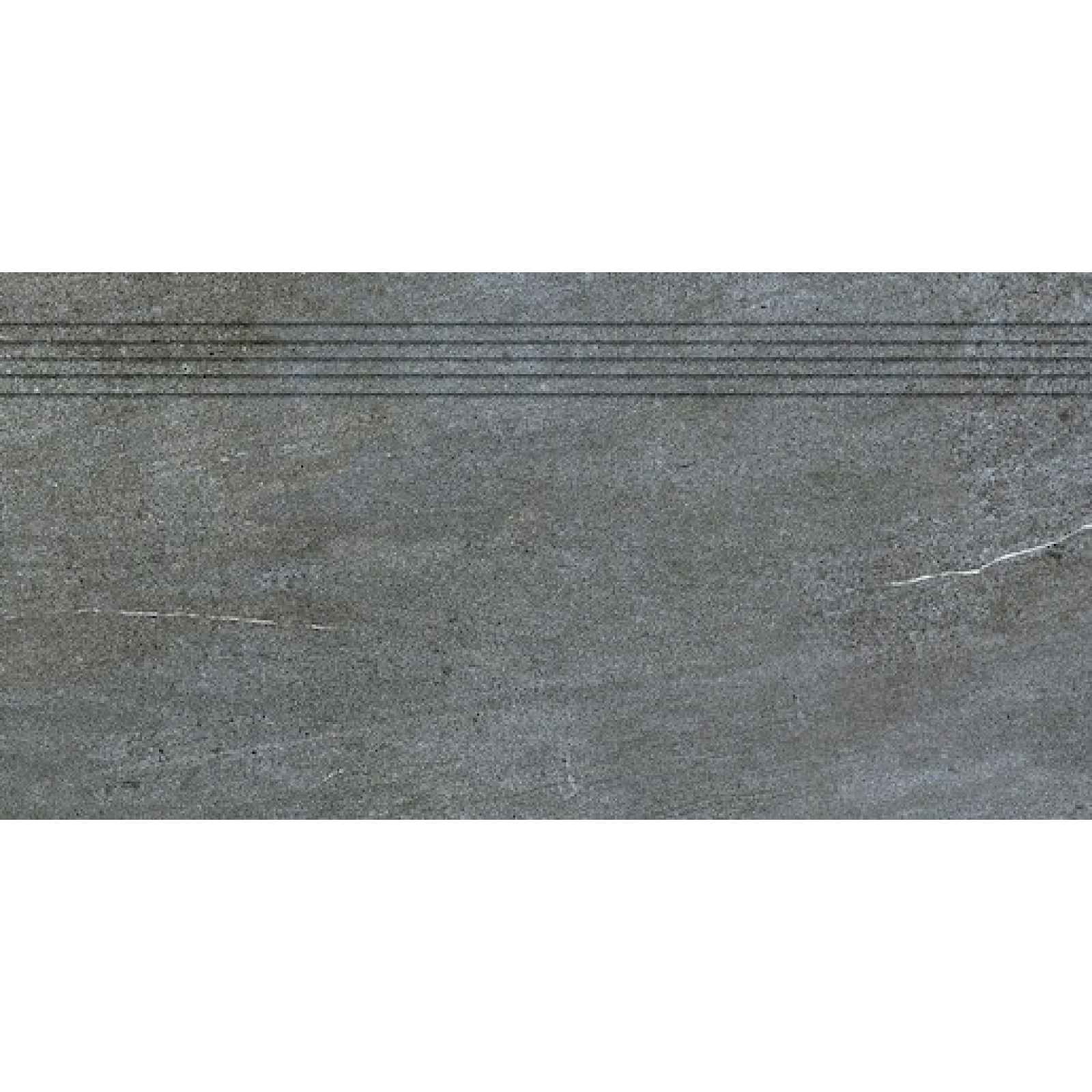 Schodovka Rako Quarzit tmavě šedá 40x80 cm mat DCP84738.1