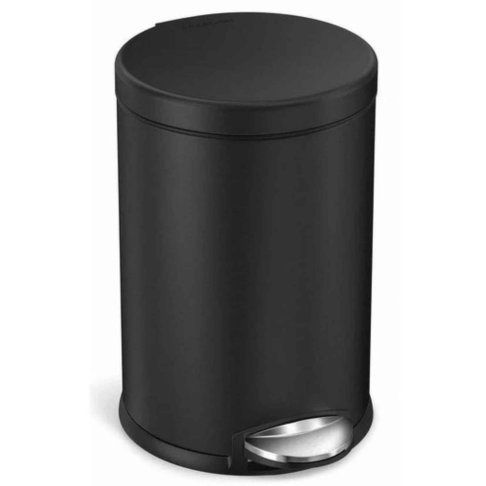 Simplehuman Kulatý pedálový koš 4,5 l, černá