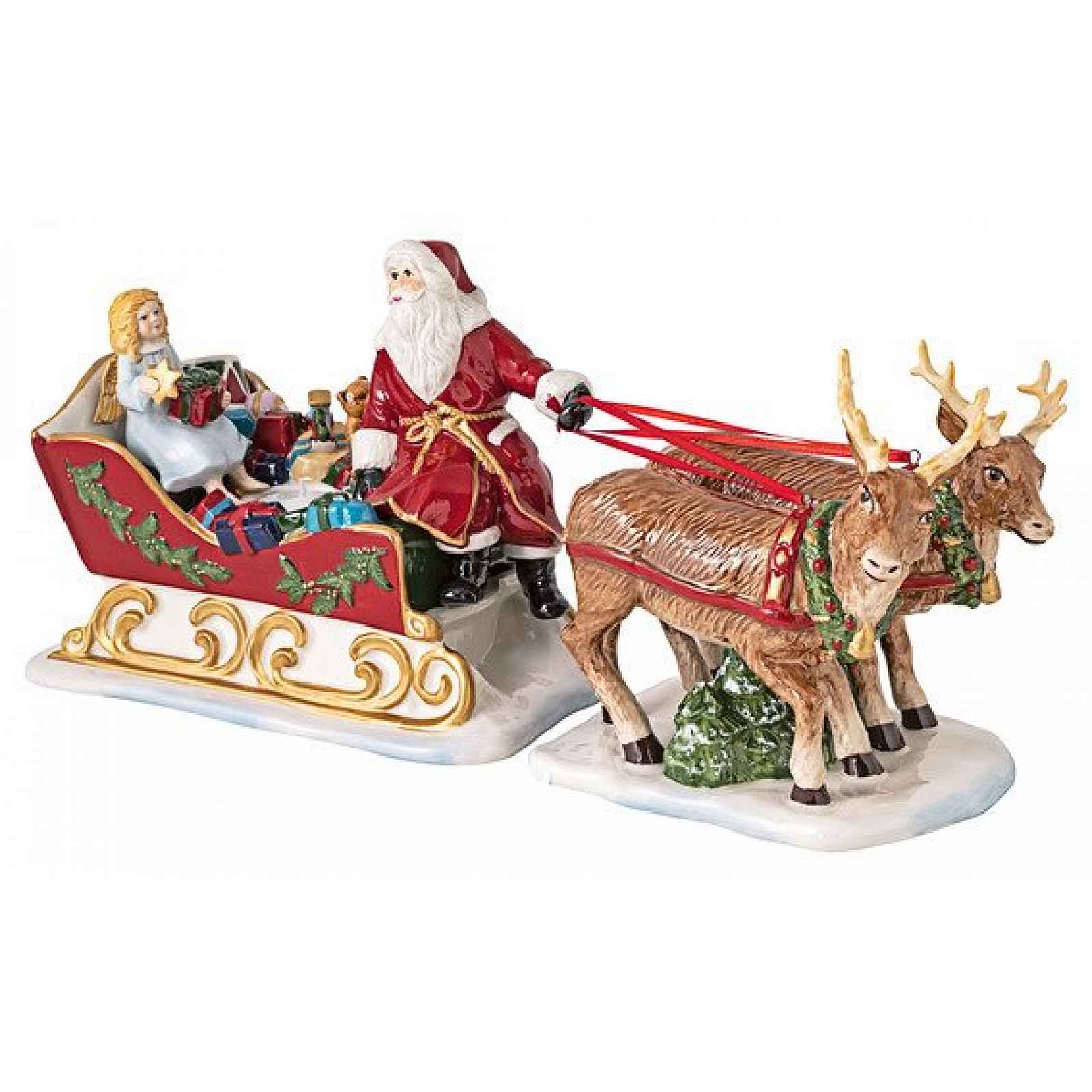 Villeroy & Boch Christmas Toys dekorace / svícen, Santovo spřežení, 36 cm