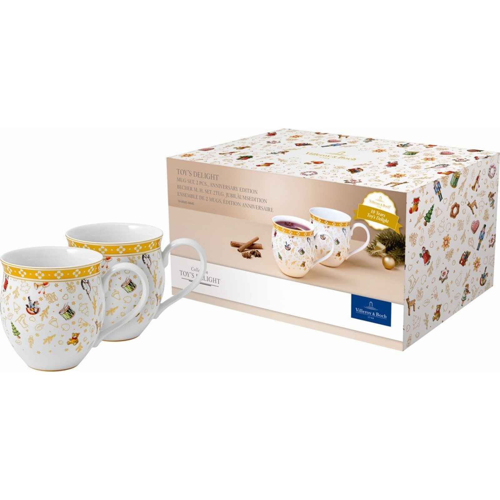 Villeroy & Boch Toy´s Delight sada dvou vánoční hrnků, výroční edice, 0,44 l