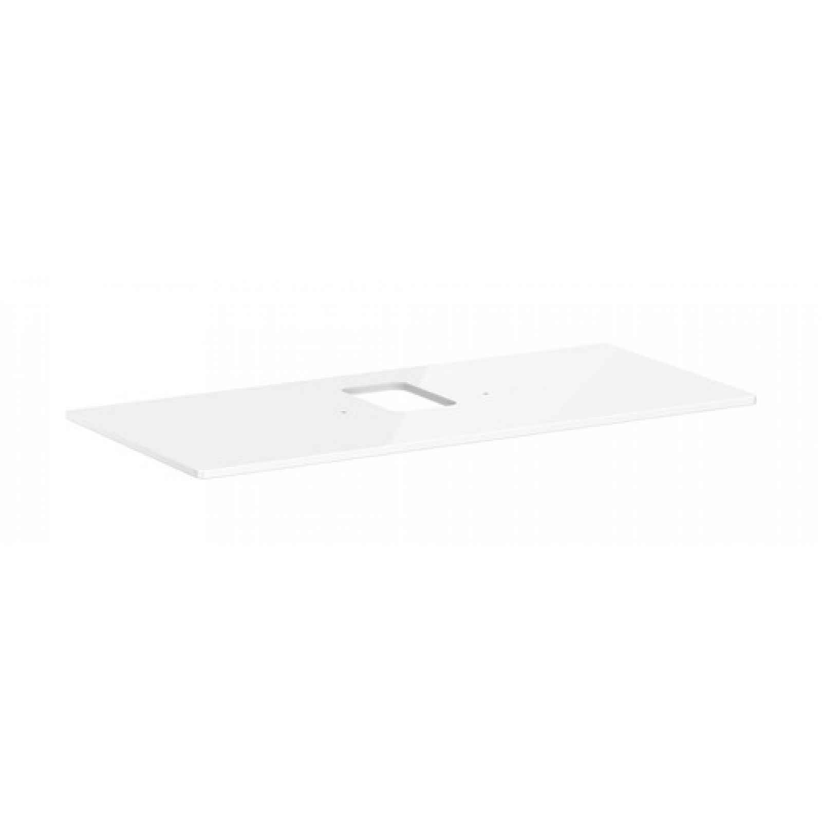 Deska pod umyvadlo Hansgrohe Xelu Q 118x1,6x55 cm bílá lesklá 54122050