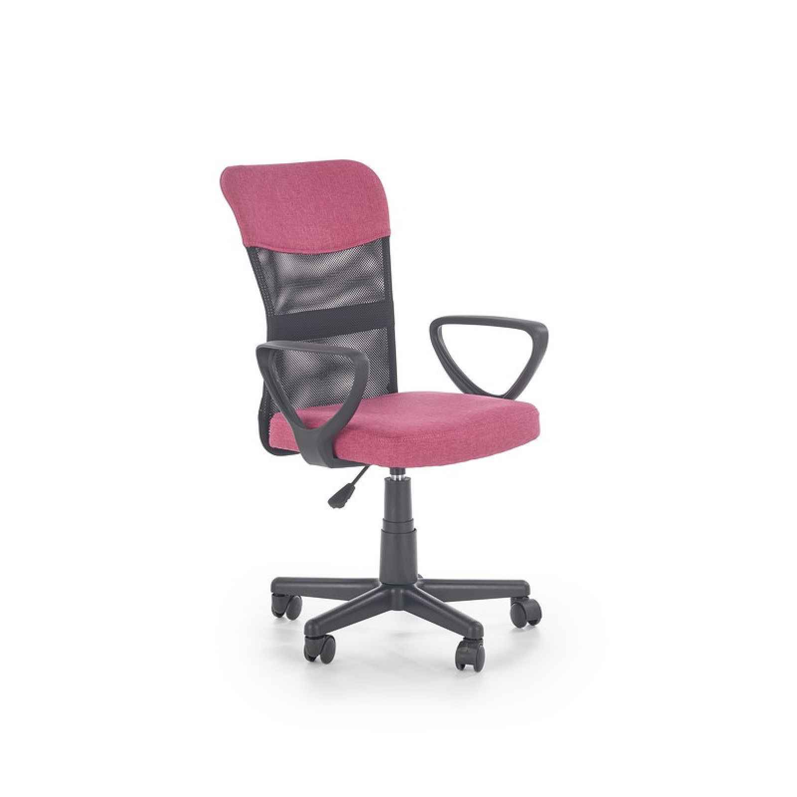 Dětská židle Tampa, růžová / černá HELCEL