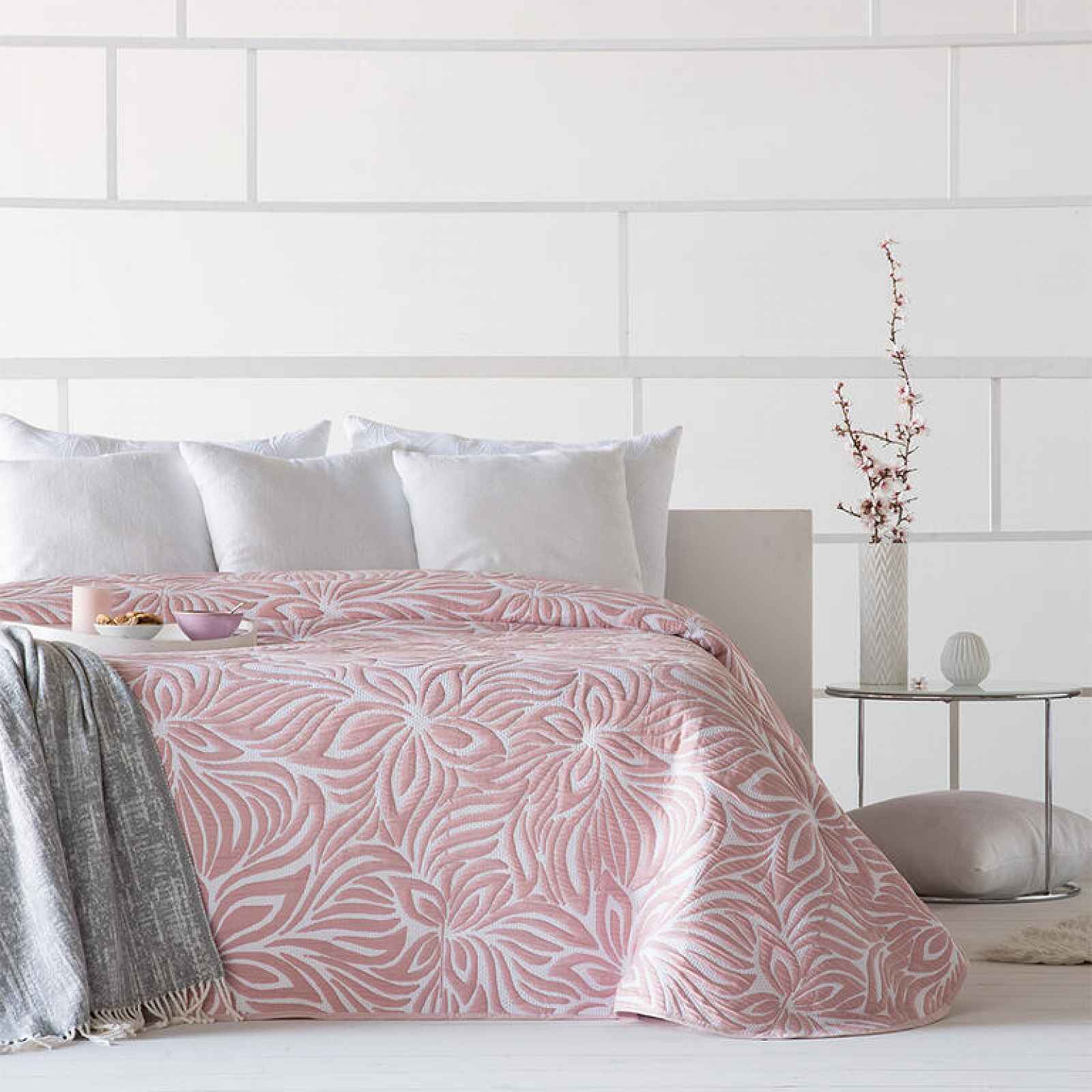 Přehoz přes postel OPERA růžový jednolůžko