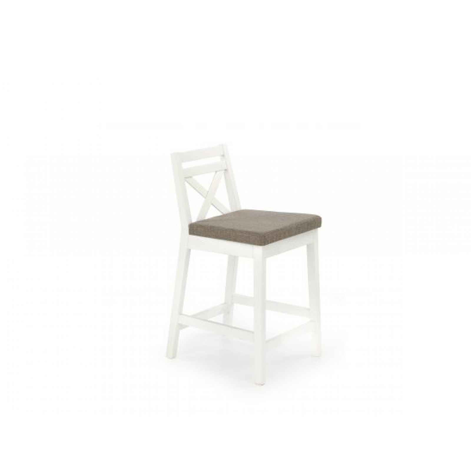 Barová židle Borys Low bílá, Inari 23