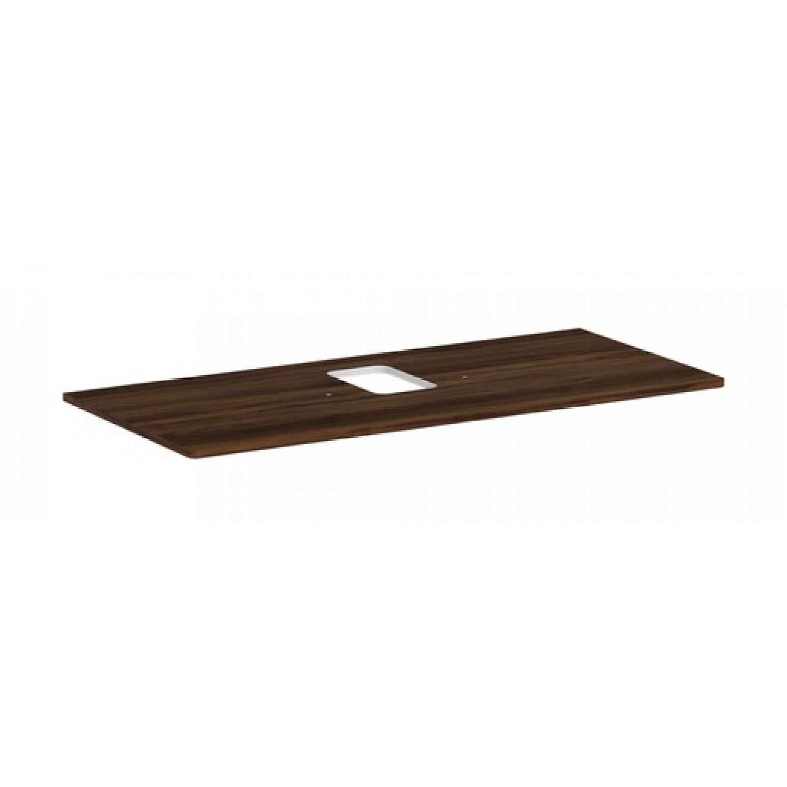 Deska pod umyvadlo Hansgrohe Xelu Q 118x1,6x55 cm tmavý ořech 54122630
