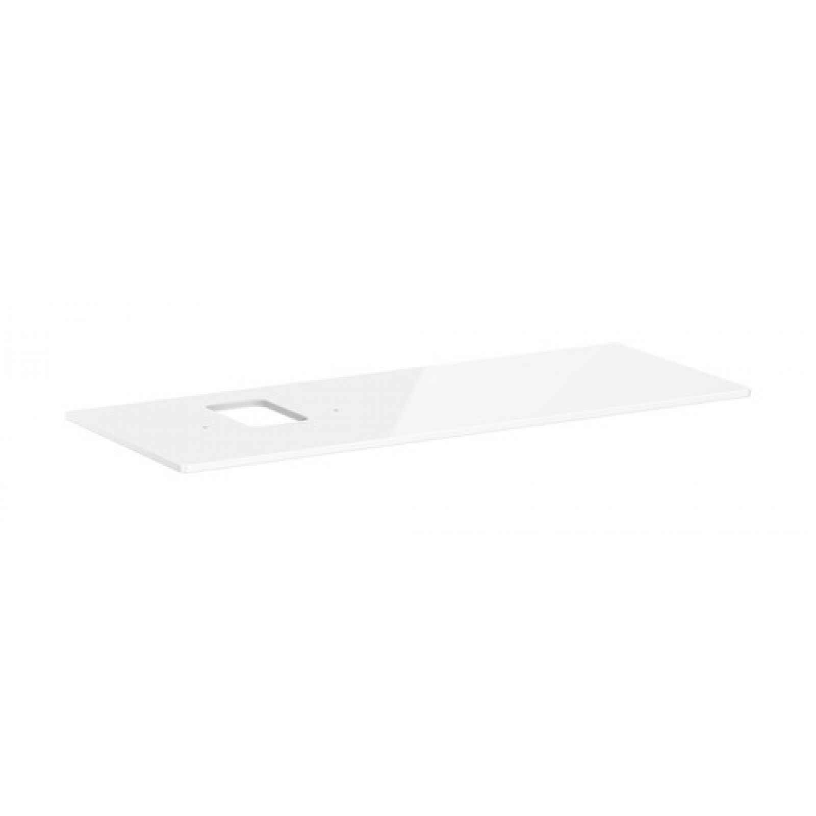 Deska pod umyvadlo Hansgrohe Xelu Q 136x1,6x55 cm bílá lesklá 54123050