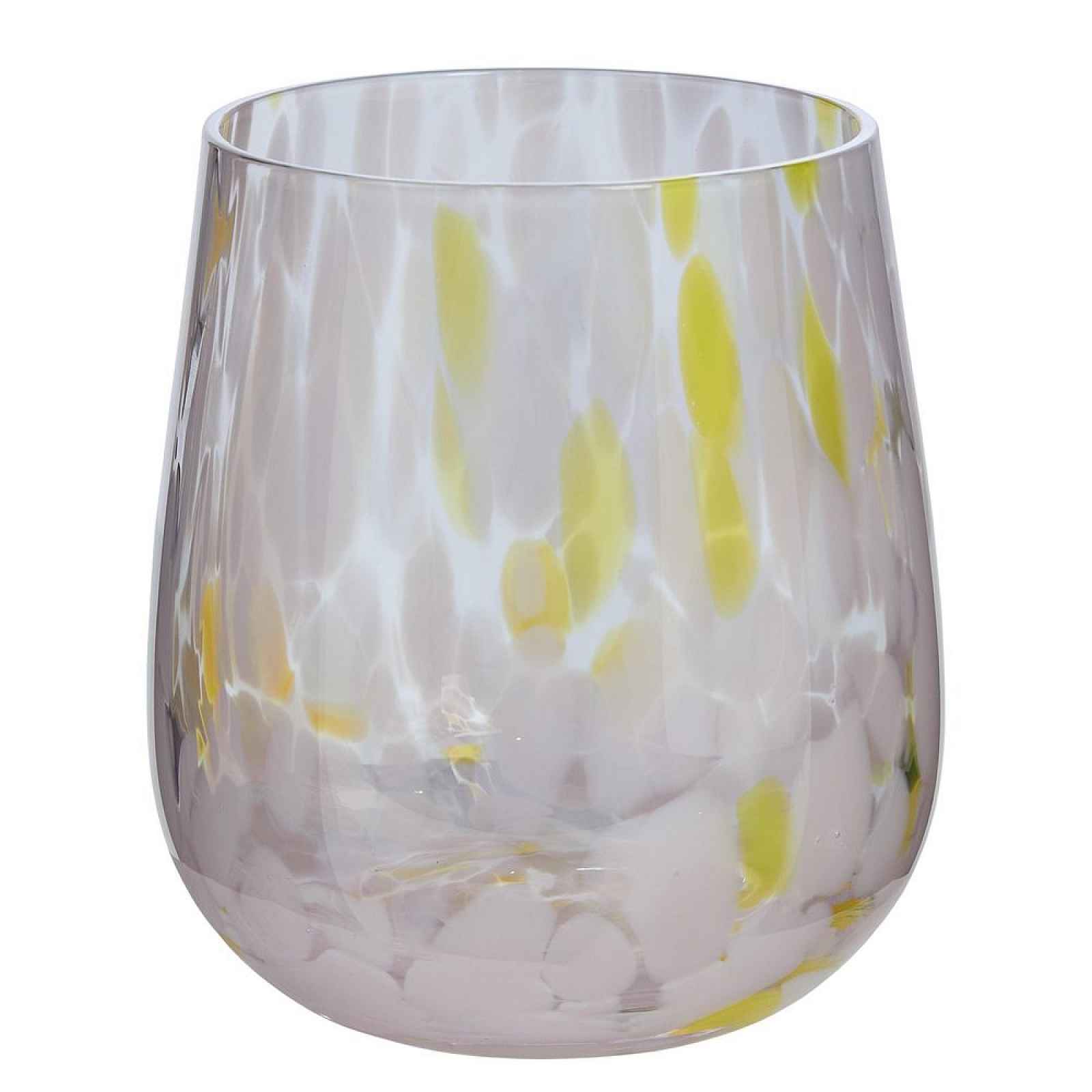 Butlers CONFETTI Sklenice 450 ml - růžová/žlutá