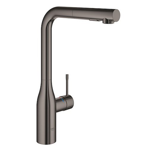 Dřezová baterie Grohe Essence New s vytahovací sprškou Hard Graphite 30270A00