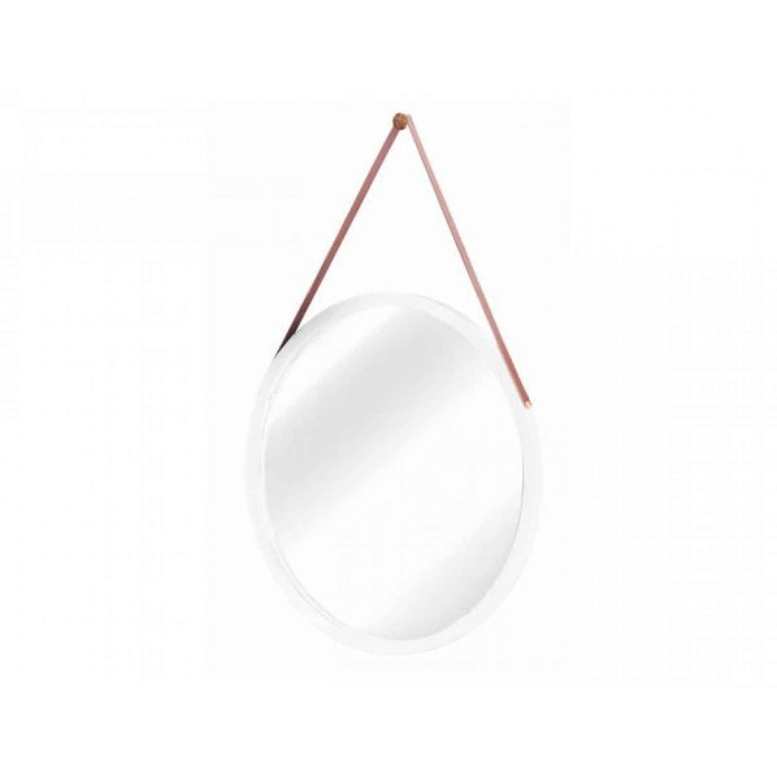 Zrcadlo LEMI 1, bambus/bílá