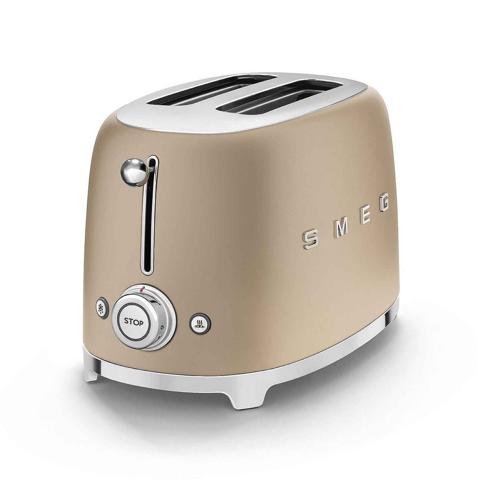 Smeg Toustovač 50´s Retro Style, 2x2, zlatý mat TSF01CHMEU