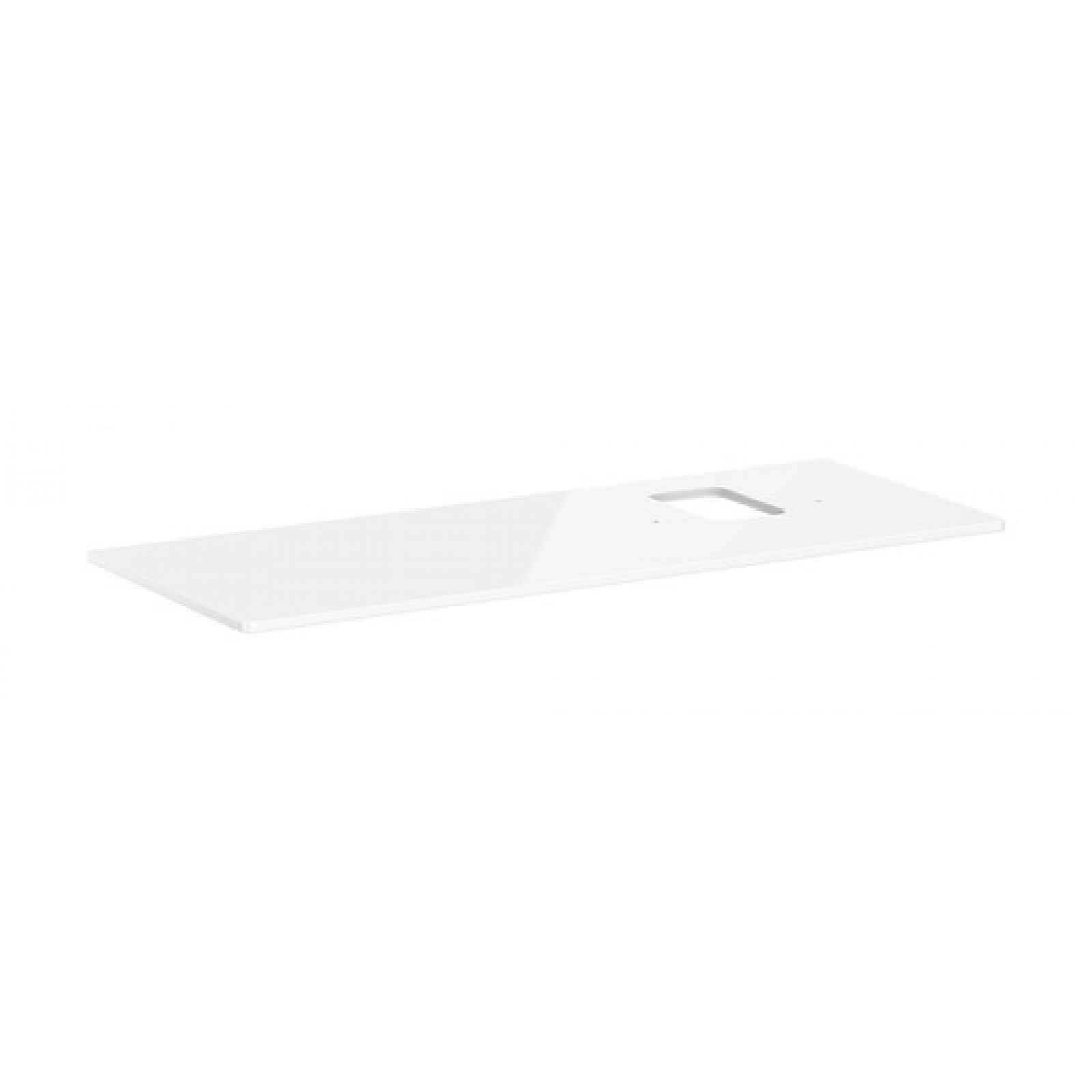 Deska pod umyvadlo Hansgrohe Xelu Q 136x1,6x55 cm bílá lesklá 54124050
