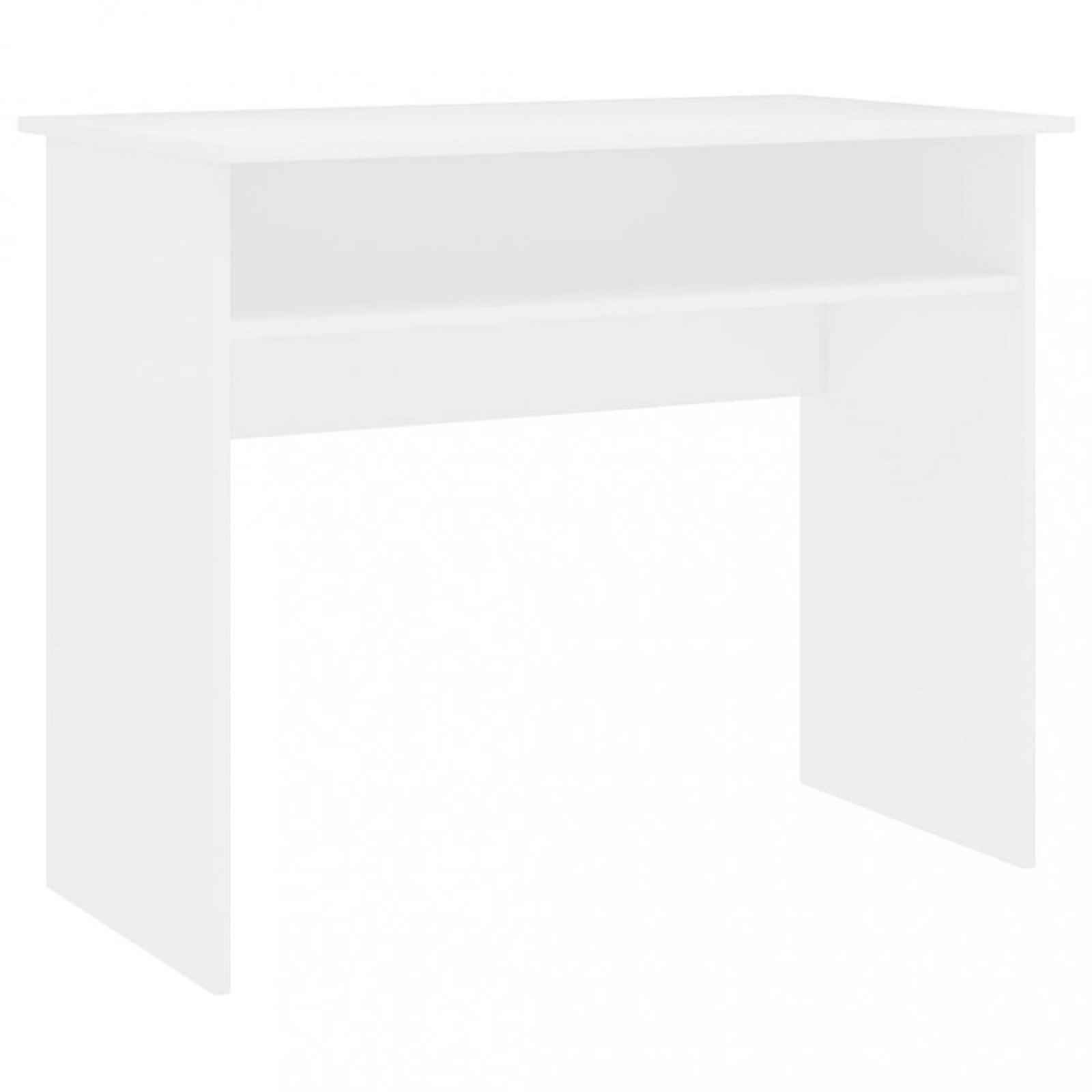 Psací stůl s policí 90x50 cm Bílá