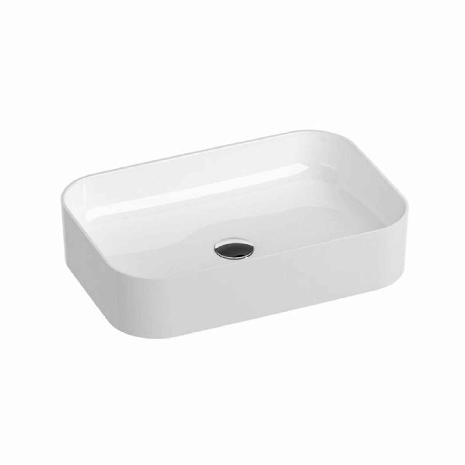 Umyvadlo Ravak Ceramic Slim 55x37 cm bez otvoru pro baterii, bez přepadu XJX01155002