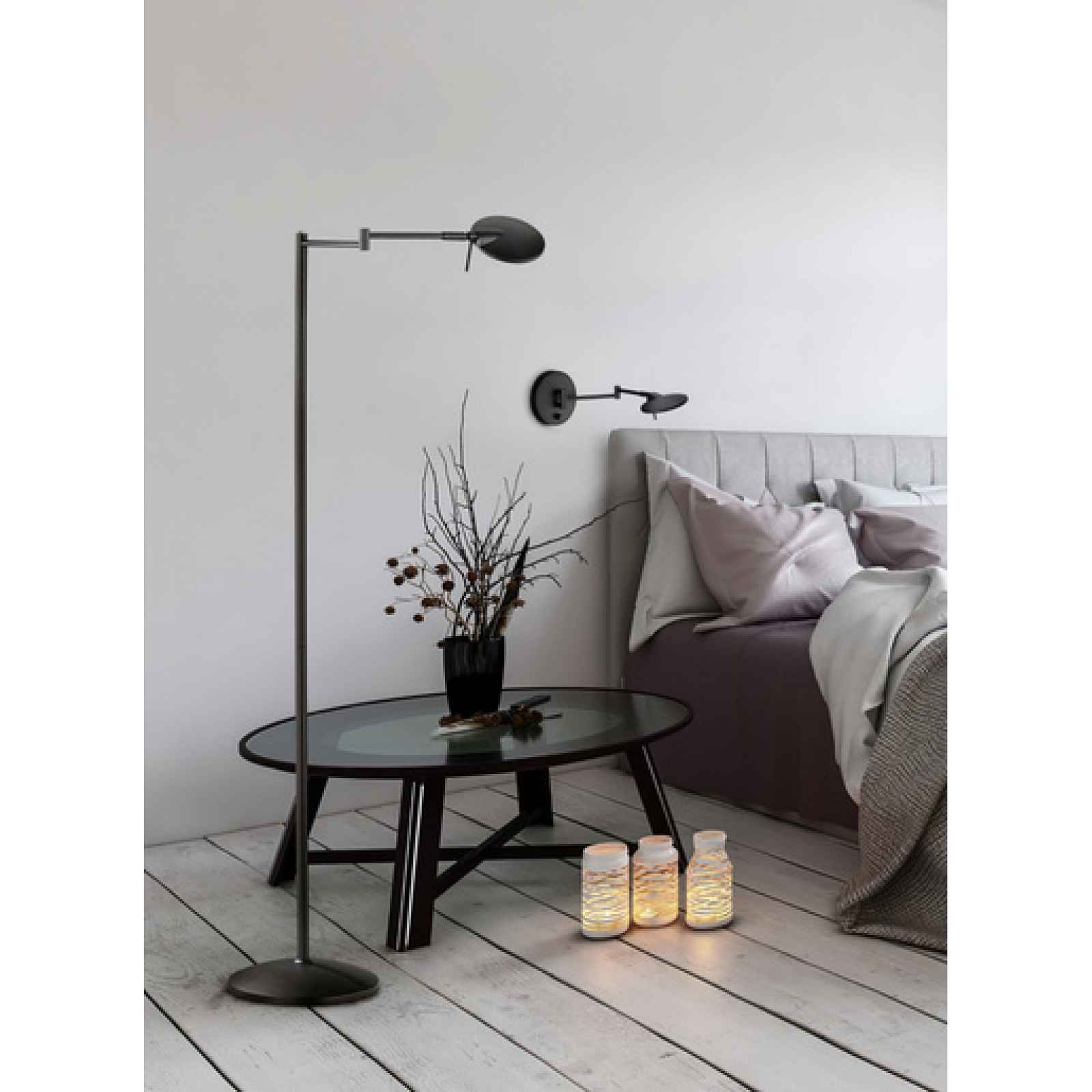 LED Nástěnná lampa Trio Kazan černá 274770132