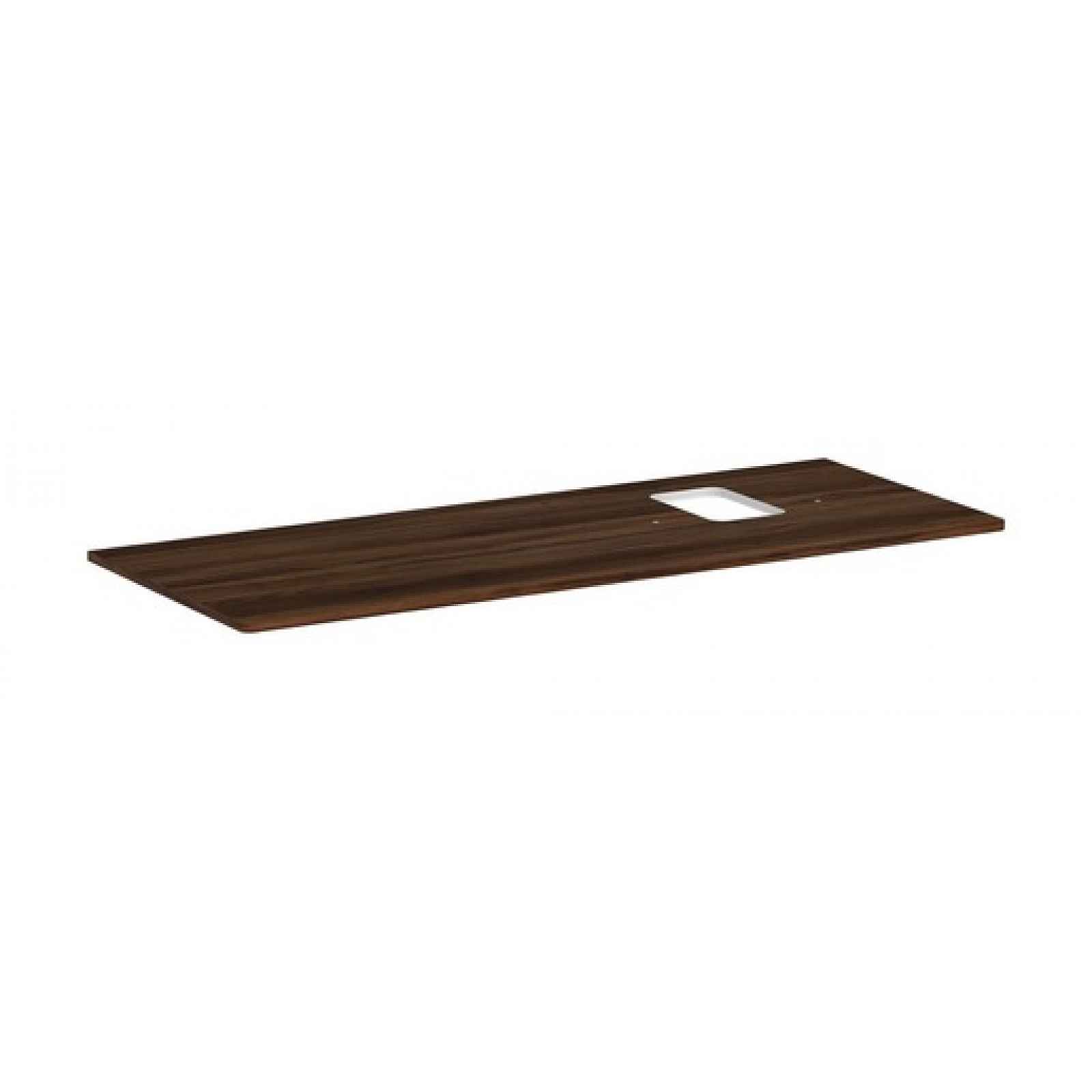 Deska pod umyvadlo Hansgrohe Xelu Q 136x1,6x55 cm tmavý ořech 54124630