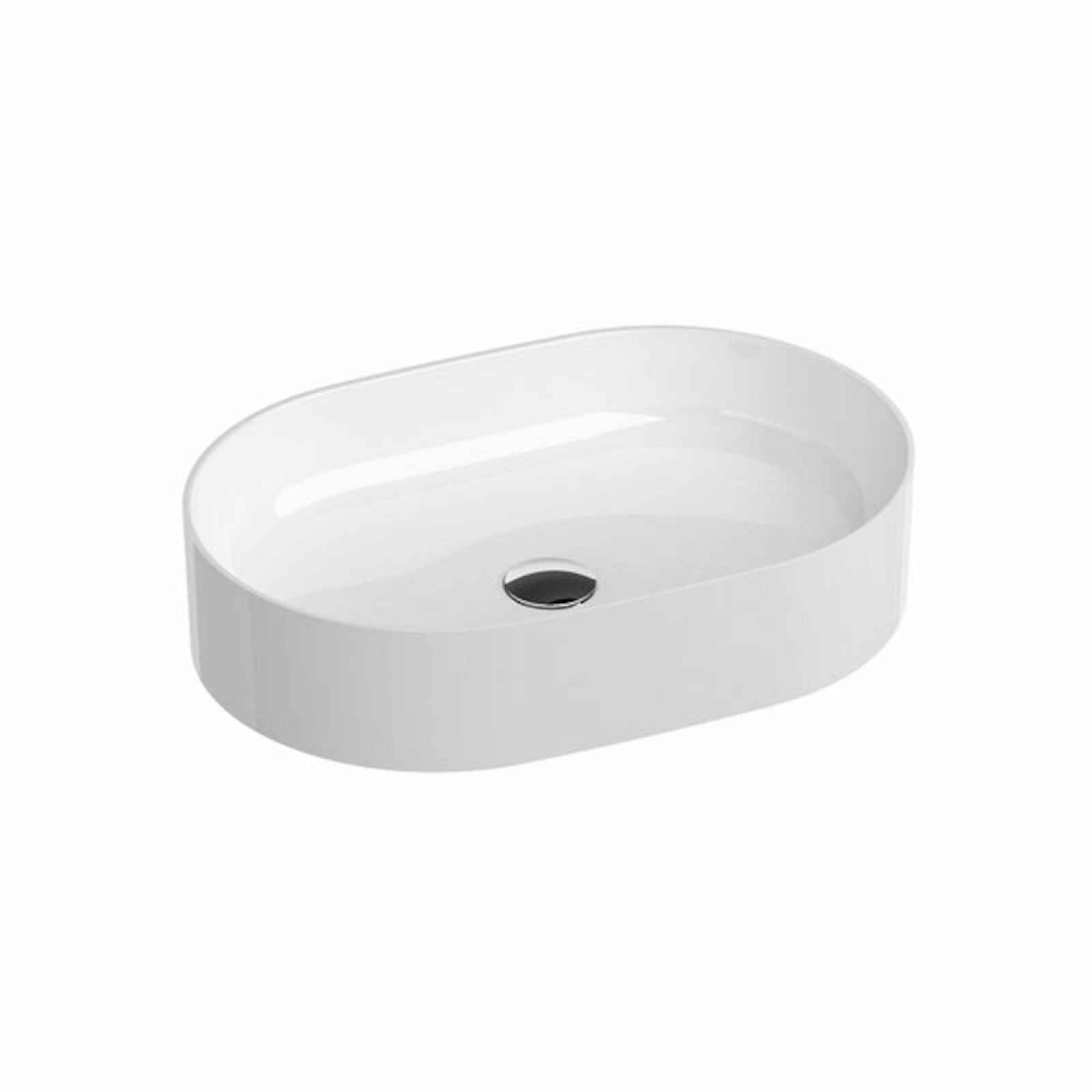 Umyvadlo Ravak Ceramic Slim 55x37 cm bez otvoru pro baterii, bez přepadu XJX01155001