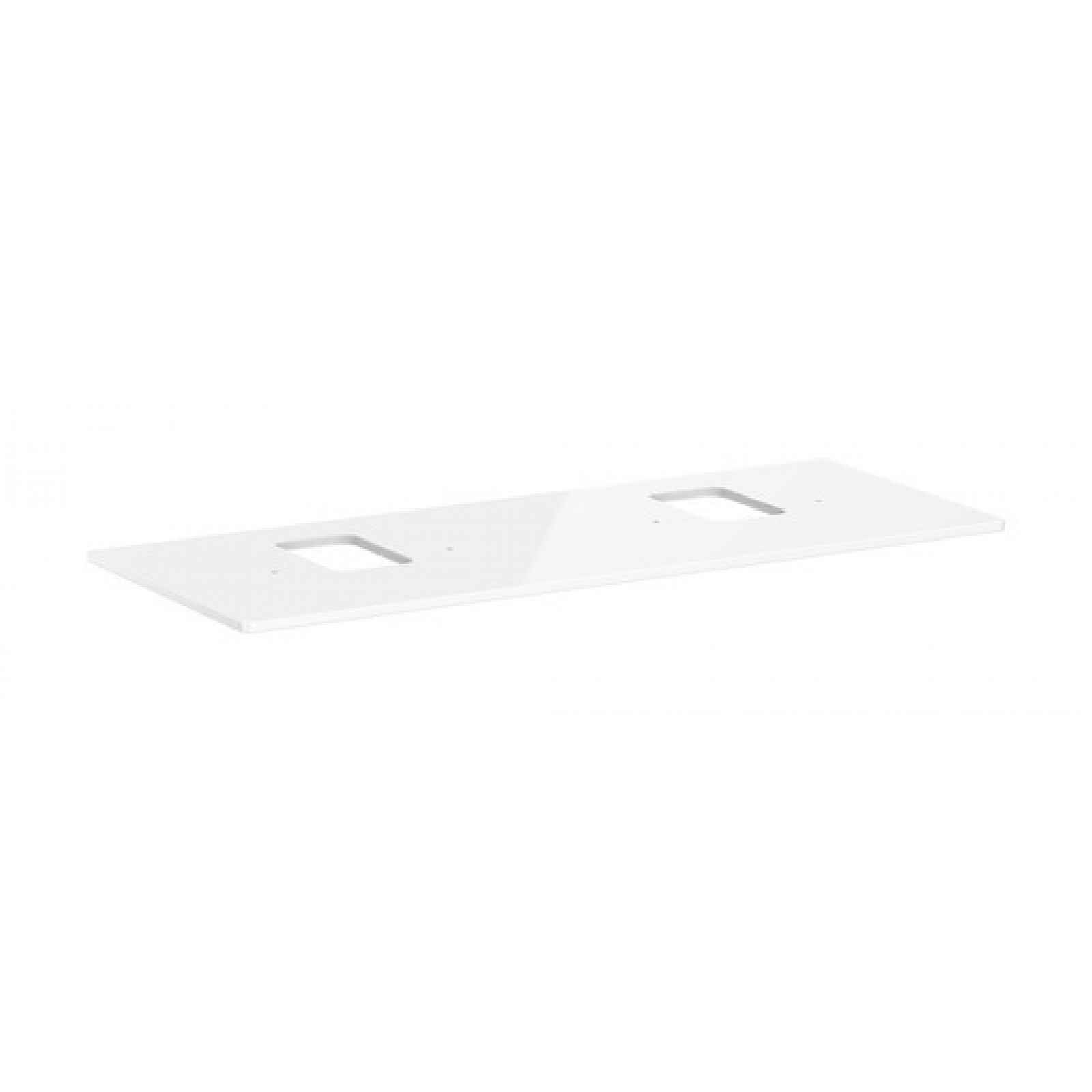 Deska pod umyvadlo Hansgrohe Xelu Q 136x1,6x55 cm bílá lesklá 54125050