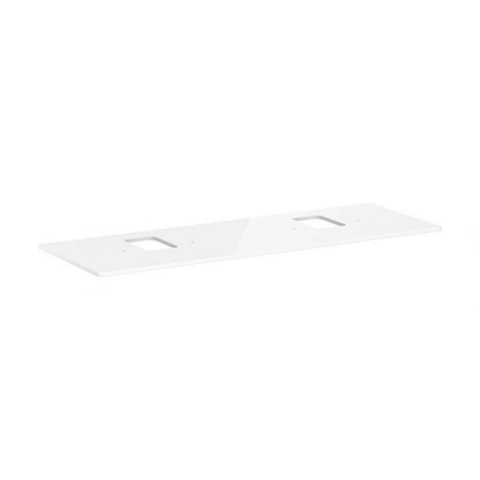 Deska pod umyvadlo Hansgrohe Xelu Q 156x1,6x55 cm bílá lesklá 54126050