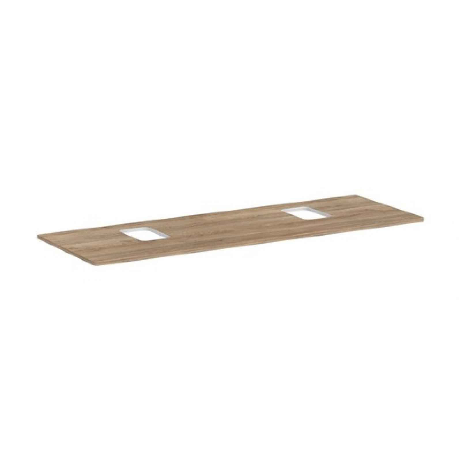 Deska pod umyvadlo Hansgrohe Xelu Q 156x1,6x55 cm přírodní dub 54126230