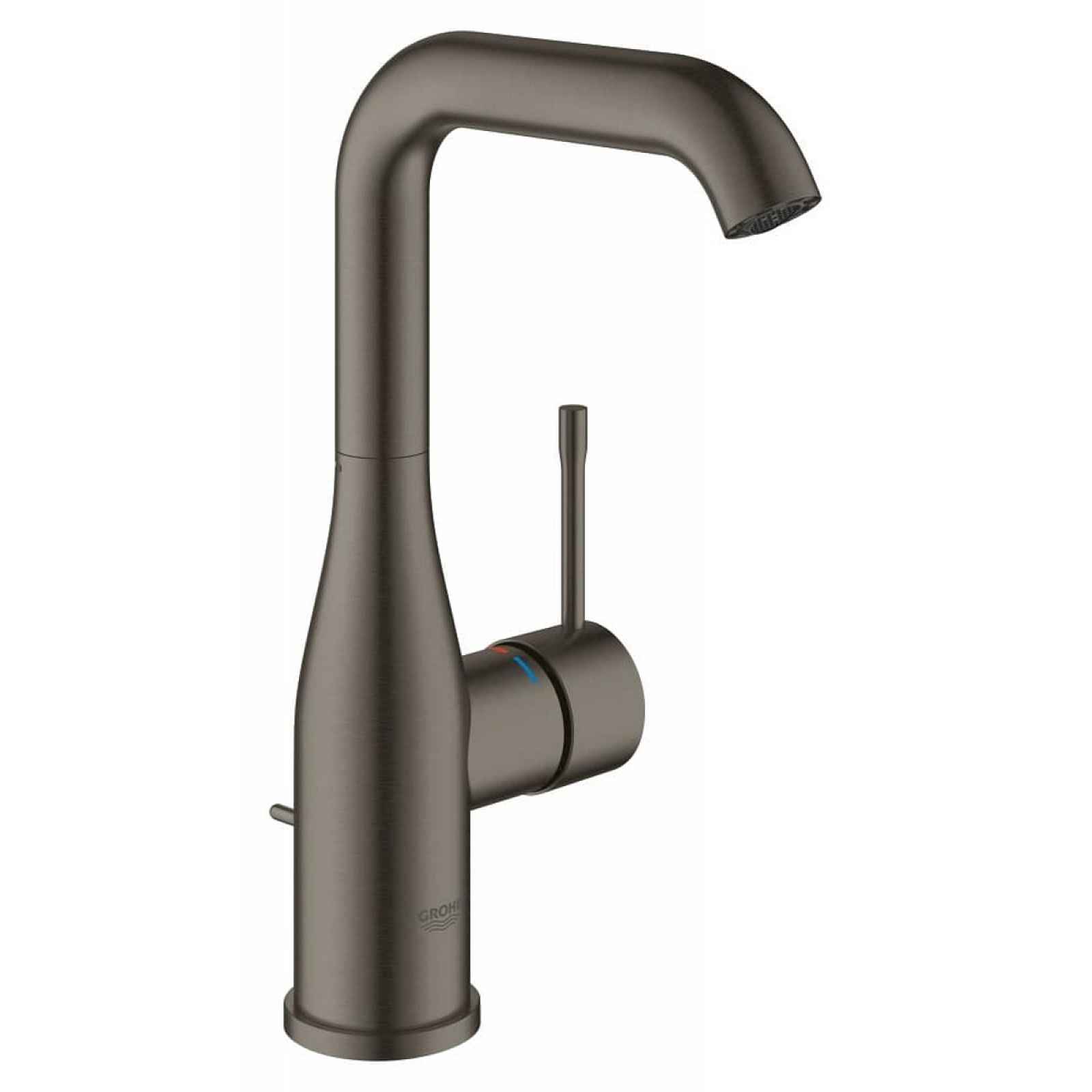 Vysoká umyvadlová baterie Grohe Essence New s otočným raménkem Brushed Hard Graphite 32628AL1