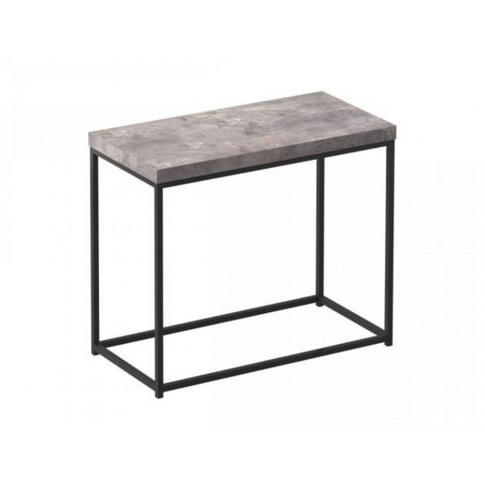Konzolový  stolek TENDER, černá / beton