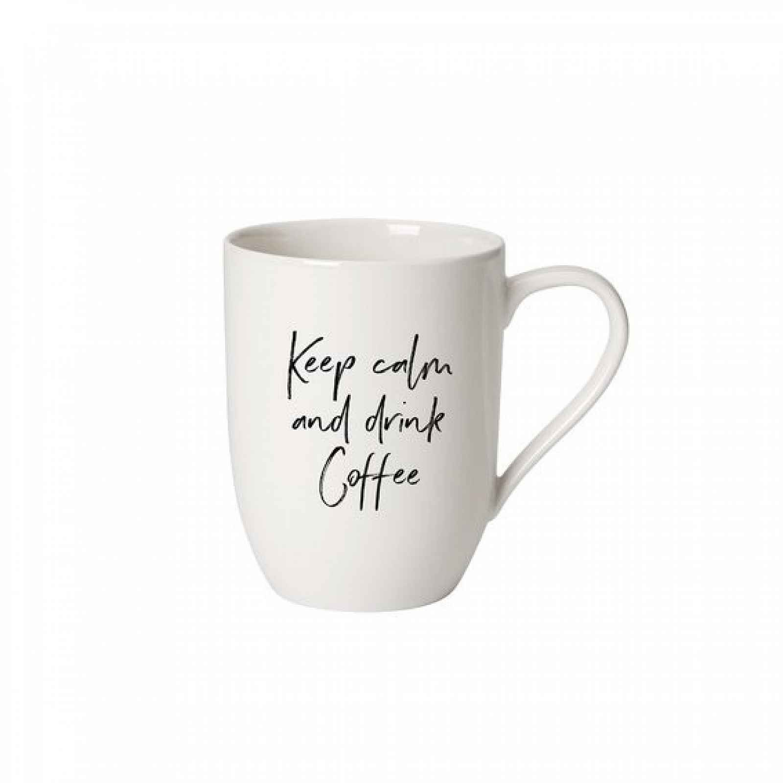 Villeroy & Boch Statement hrnek "Keep calm and drink coffee", 0,34 l