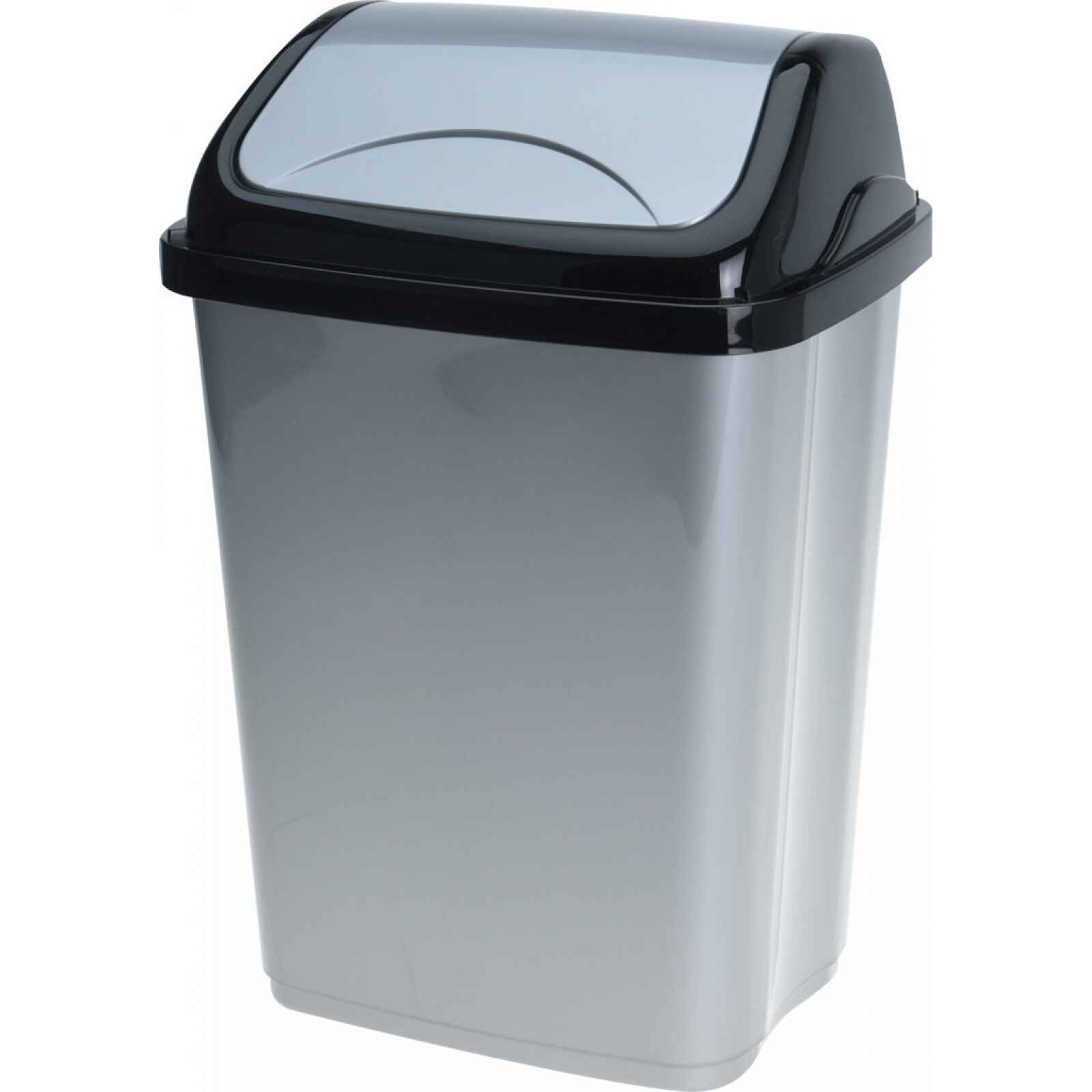 Odpadkový koš 5 l, černo-šedý