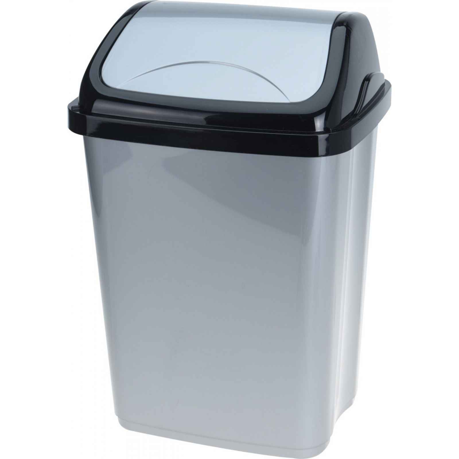 Odpadkový koš 10 l, černo-šedý