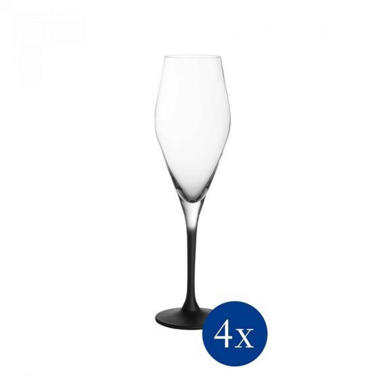 Villeroy & Boch Manufacture Rock sada sklenic na šampaňské 0,26 l, 4 ks