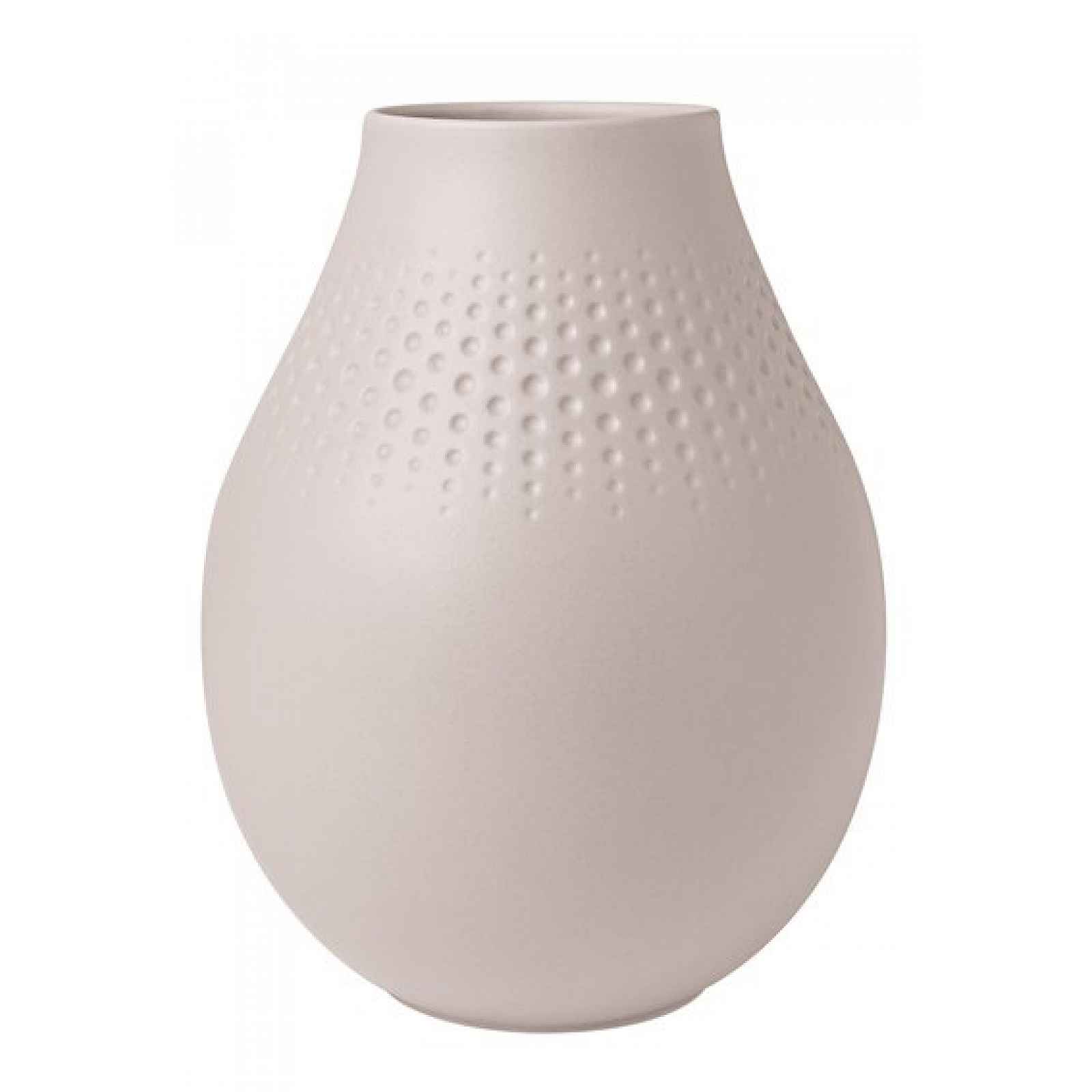 Villeroy & Boch Collier Beige porcelánová váza Perle, 20 cm
