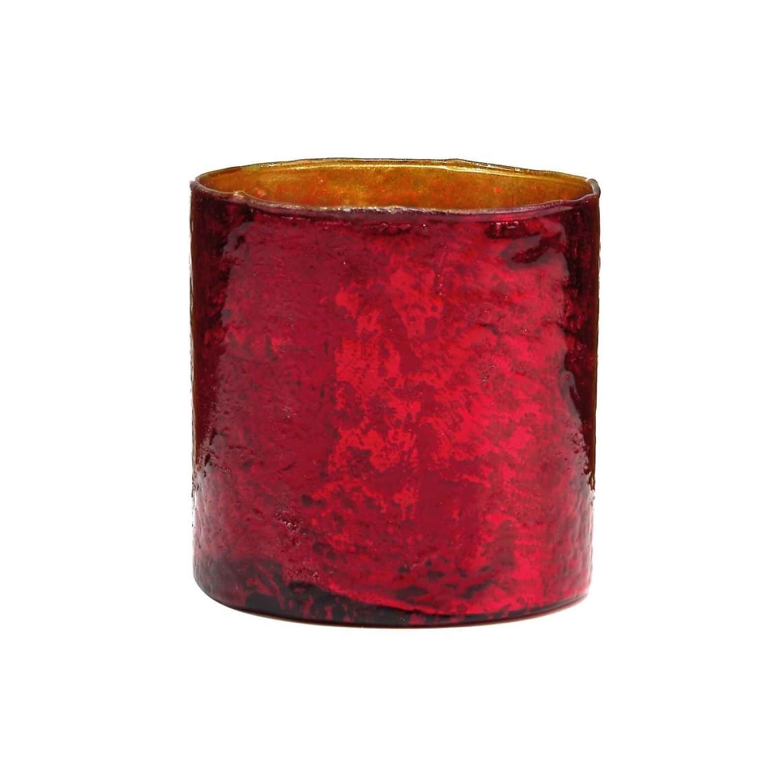 Butlers DELIGHT Skleněný votivní svícen 10 cm - červená