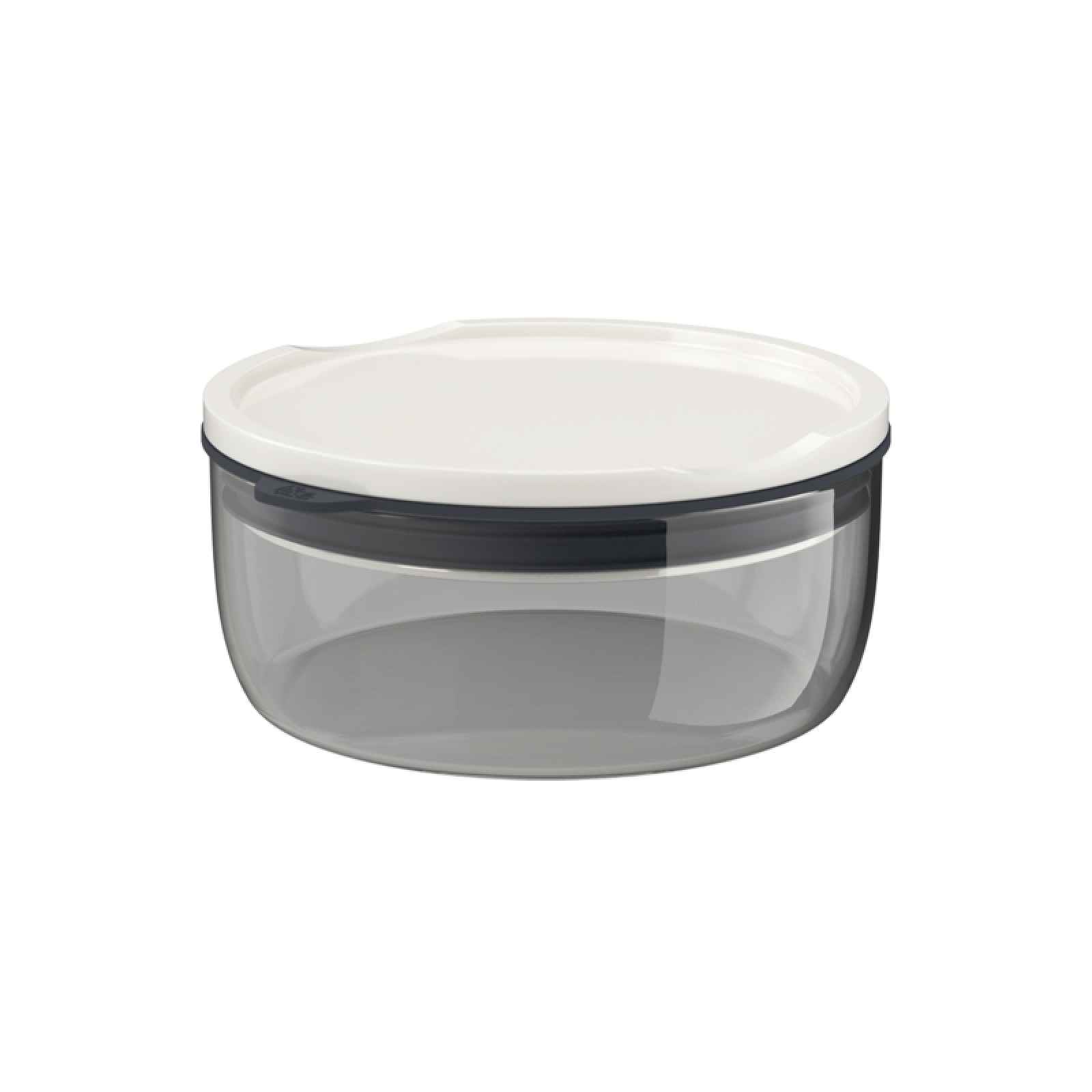 Villeroy & Boch Like To Go & To Stay cestovní skleněná miska s víkem Ø 13 cm, šedá, 0,44 l