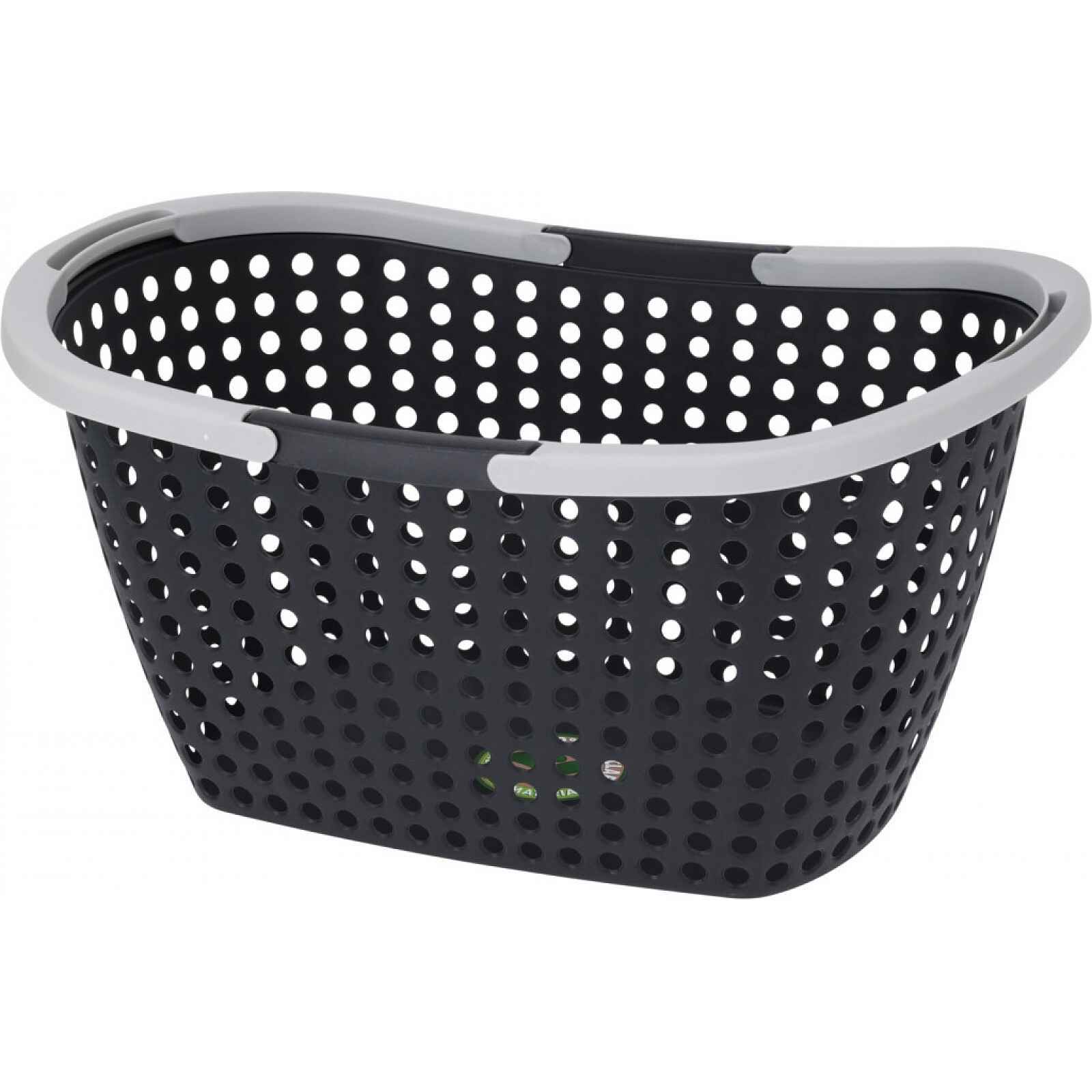 Koš na prádlo 15 l, černý, recyklovaný plast