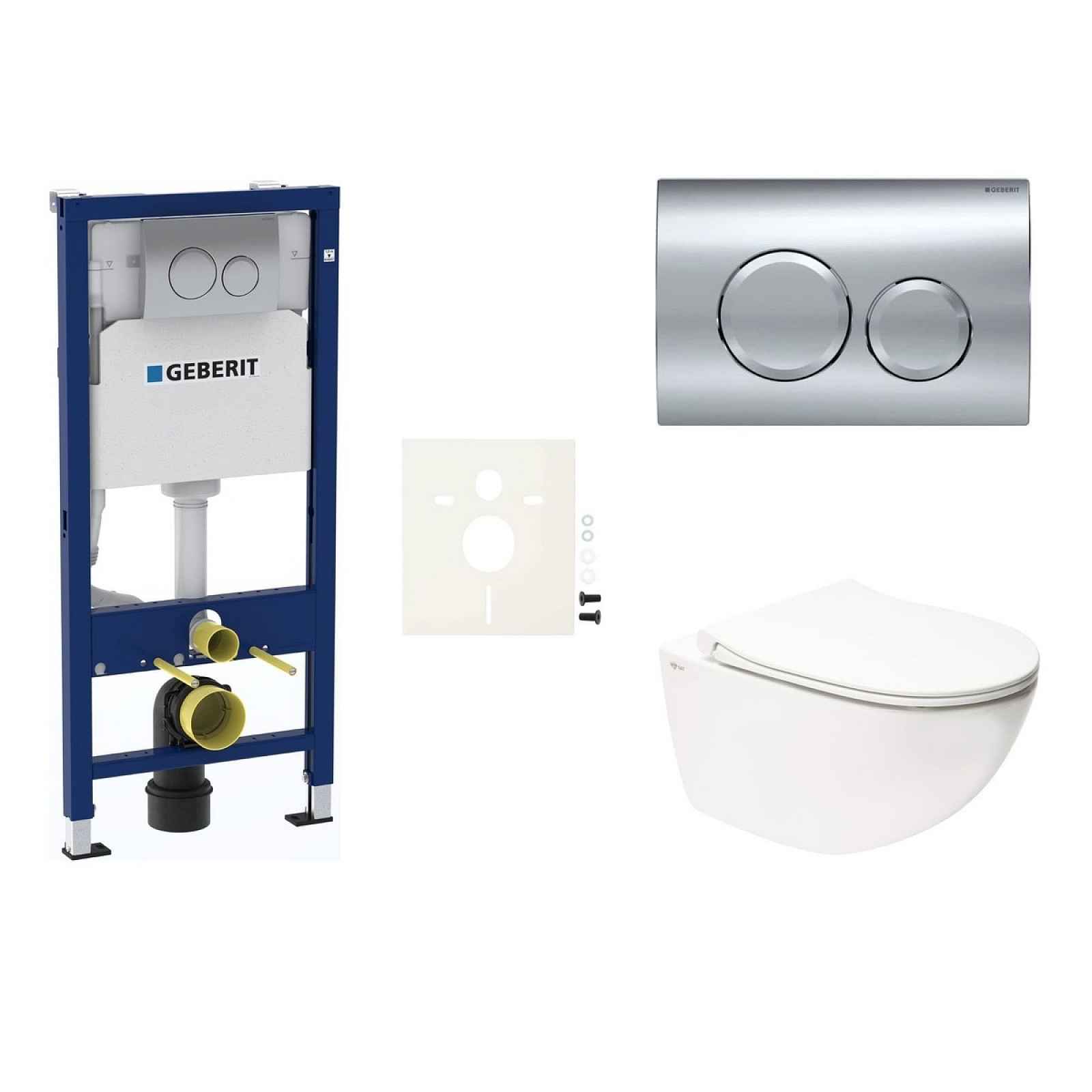 Závěsný wc set do lehkých stěn / předstěnová SAT Infinitio SIKOGESINFD20