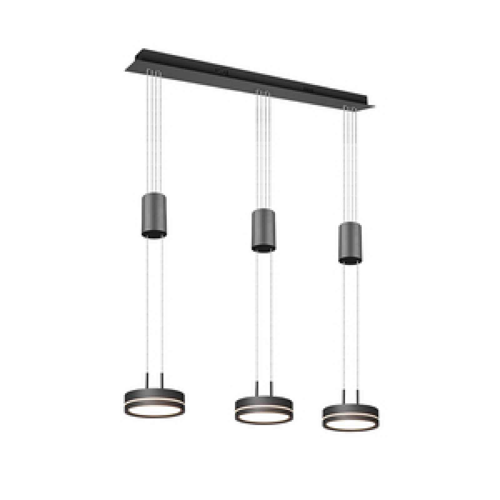 LED závěsné osvětlení Trio Franklin antracit 326510342