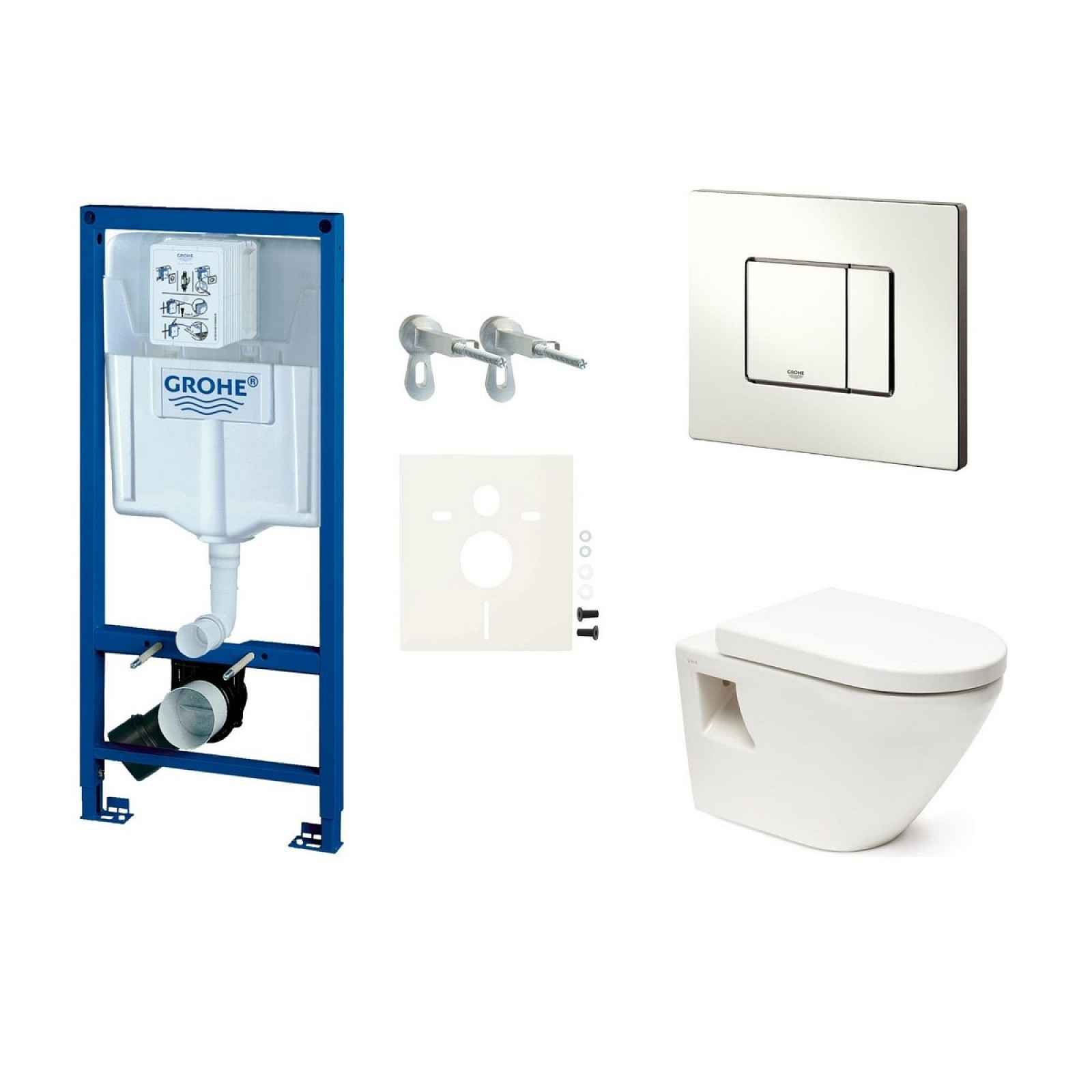 Závěsný wc set do lehkých stěn / předstěnová SAT Infinitio SIKOGRSINT2S