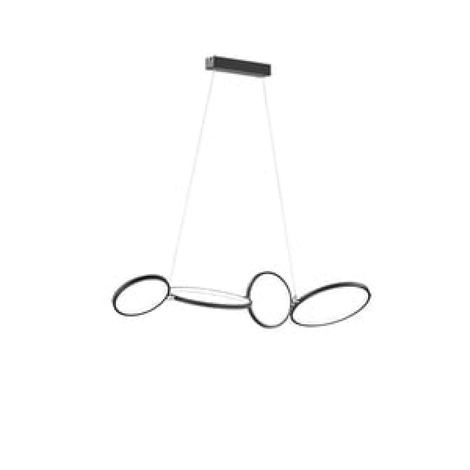 LED závěsné osvětlení Trio Rondo černá 322610432