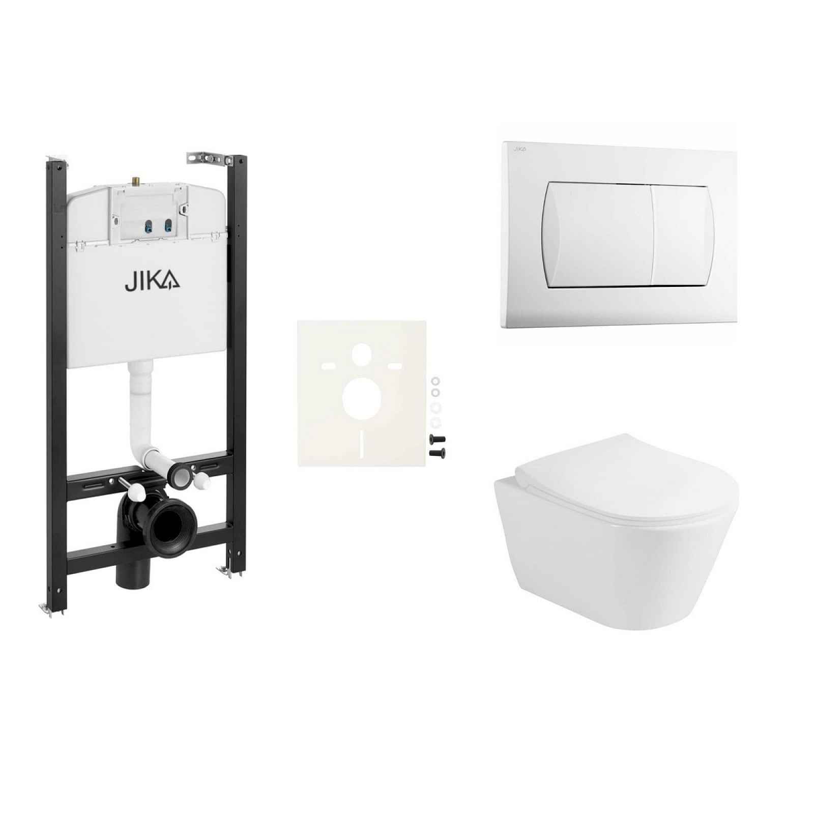 Závěsný wc set do lehkých stěn / předstěnová Glacera Ava SIKOJSAVA1