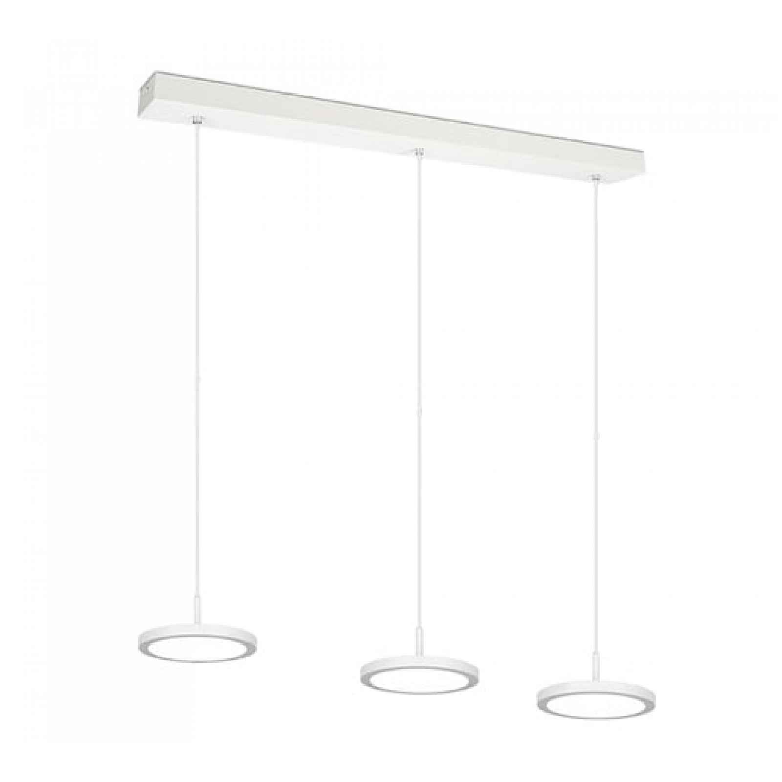 LED závěsné osvětlení Trio Tray bílá 340910331