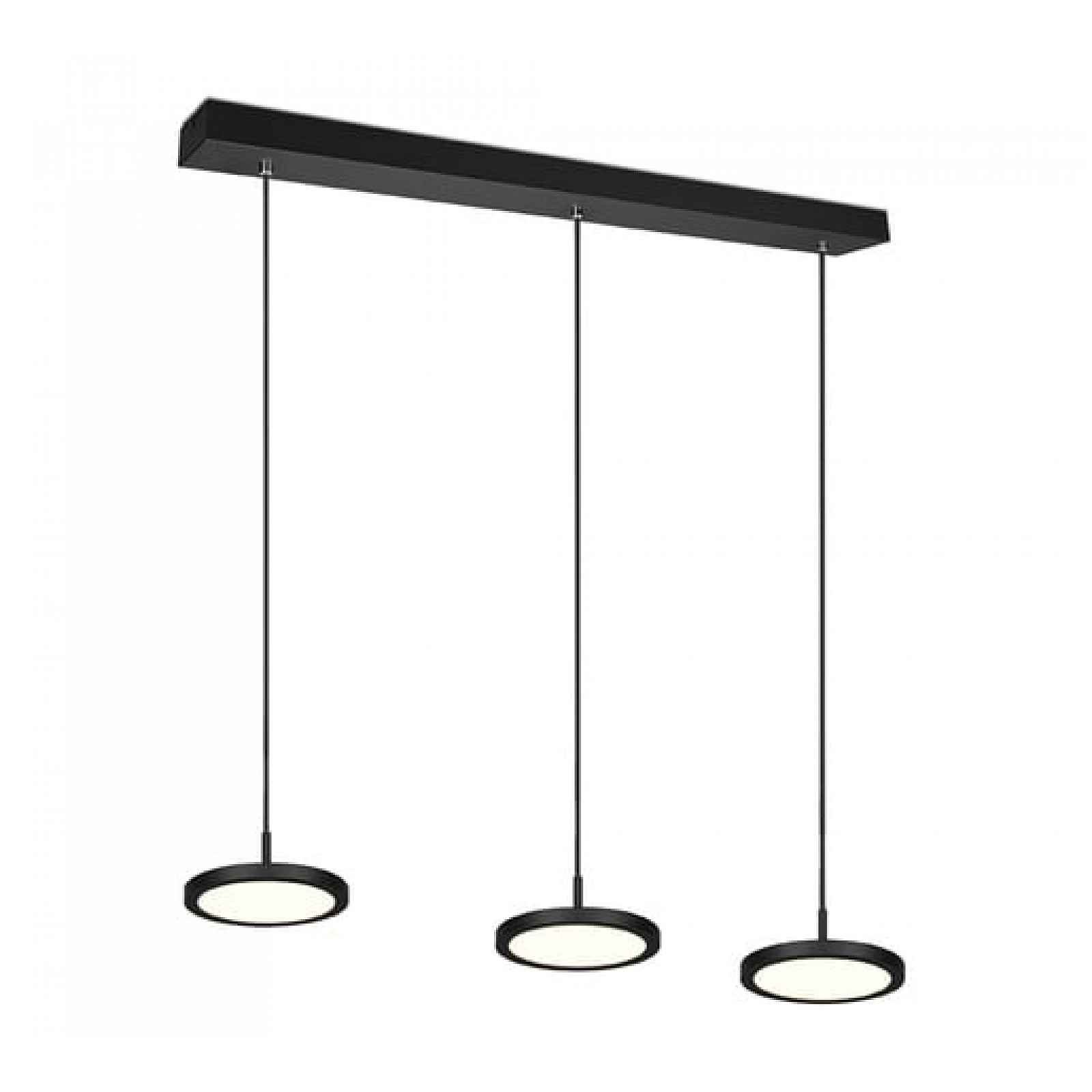 LED závěsné osvětlení Trio Tray černá 340910332