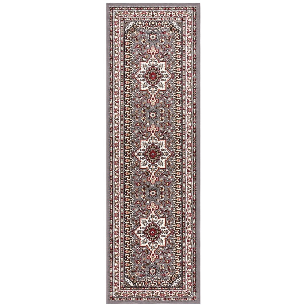 Šedý koberec Nouristan Parun Tabriz, 80 x 250 cm