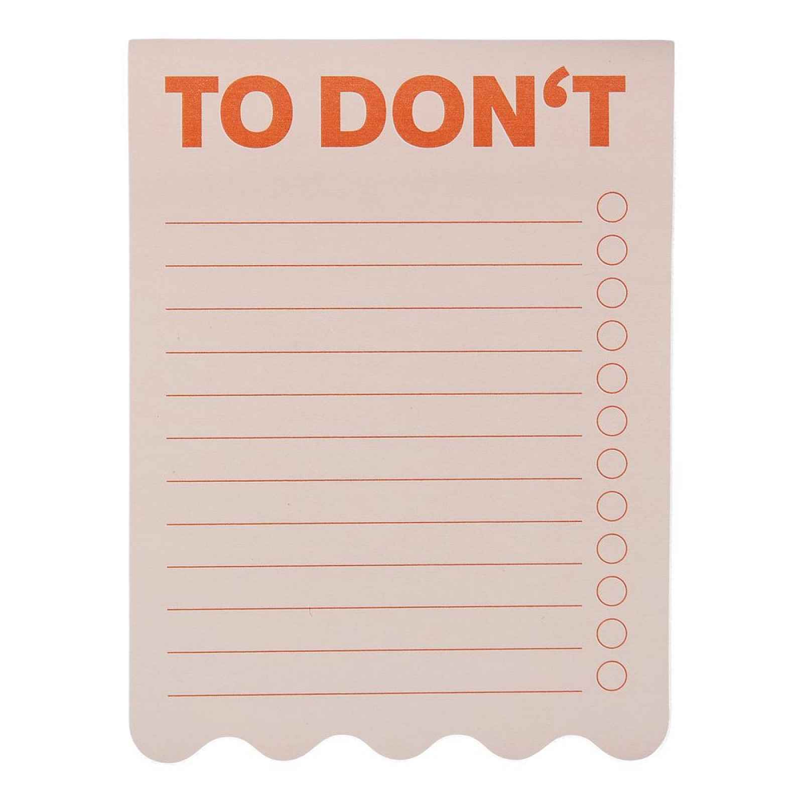 EVERYDAY Samolepicí lístečky "To Don´t " - oranžová