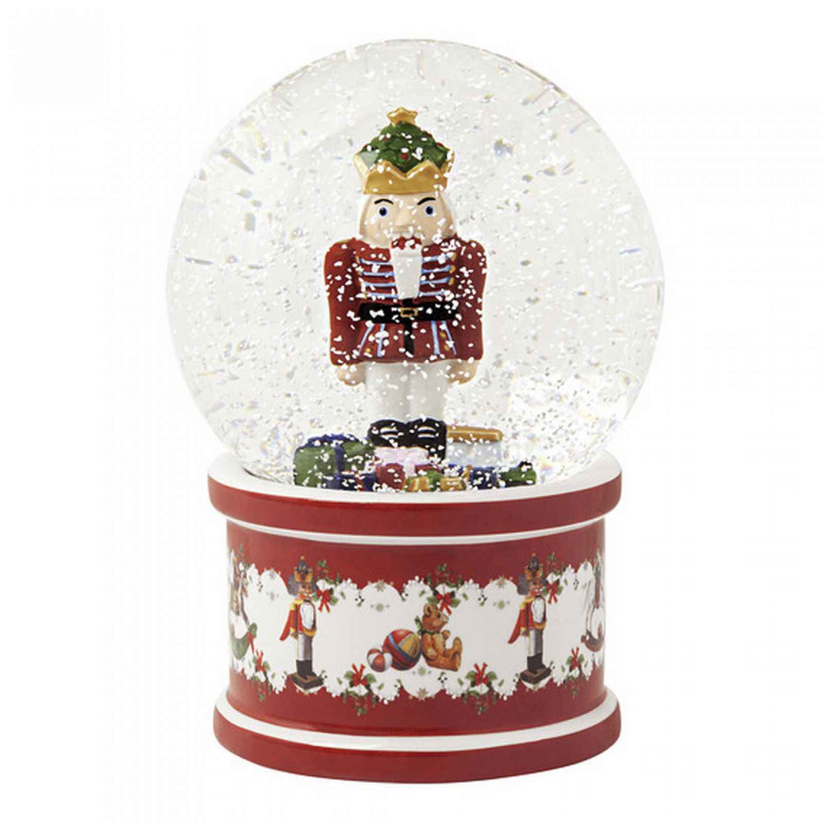 Velké skleněné vánoční sněžítko s Louskáčkem Villeroy & Boch Christmas Toys