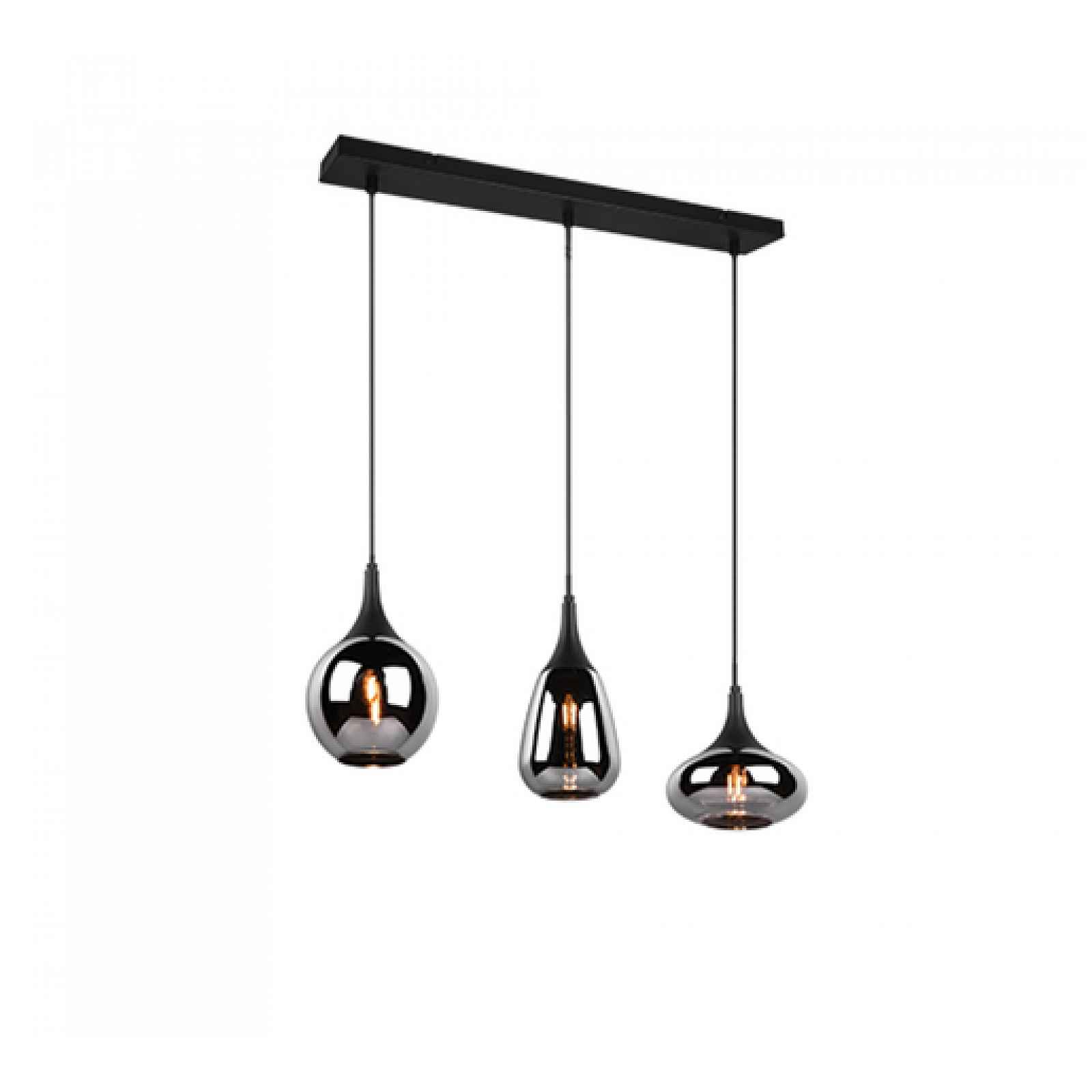 Závěsné osvětlení Trio Lumina černá 317000332