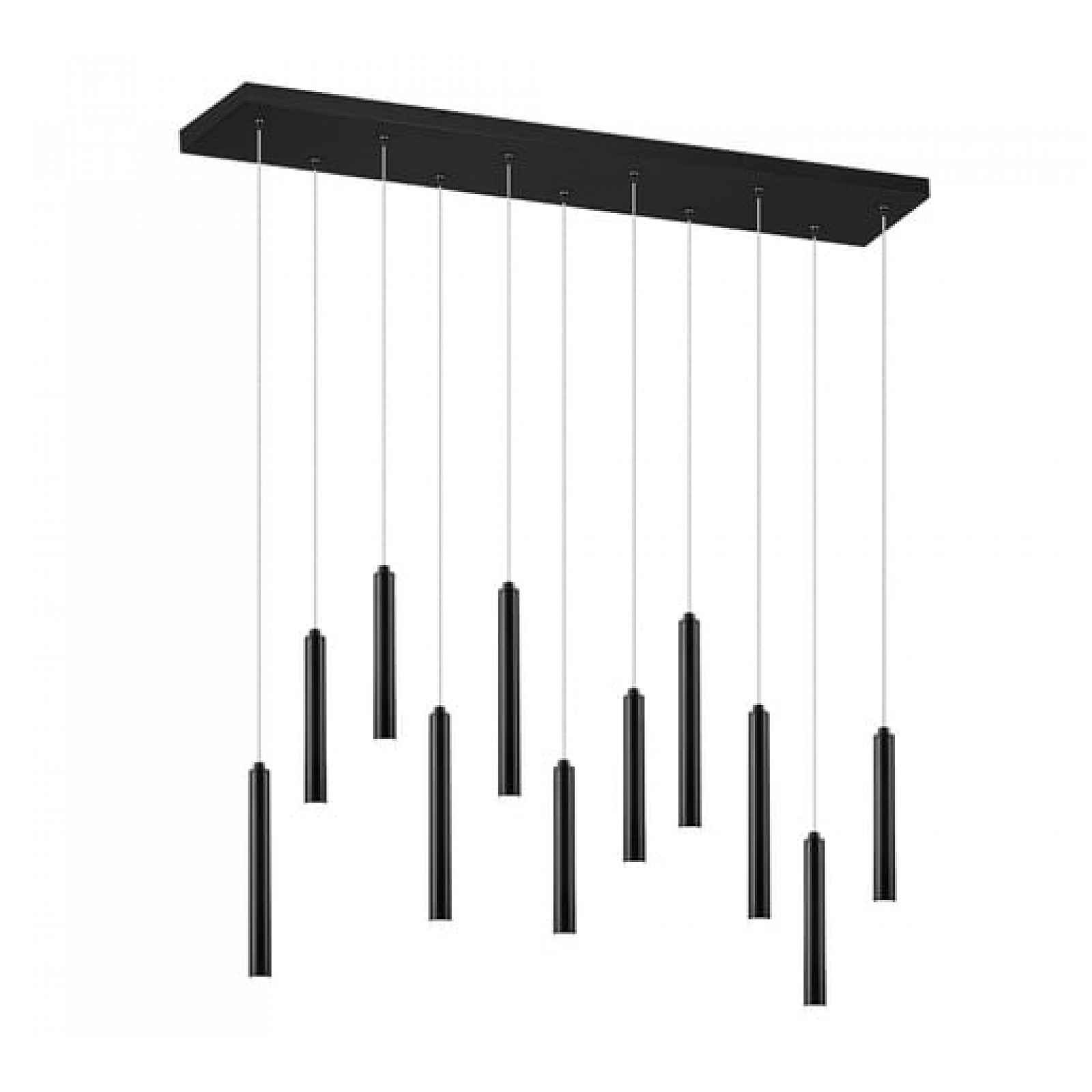 LED závěsné osvětlení Trio Tubular černá 321611132