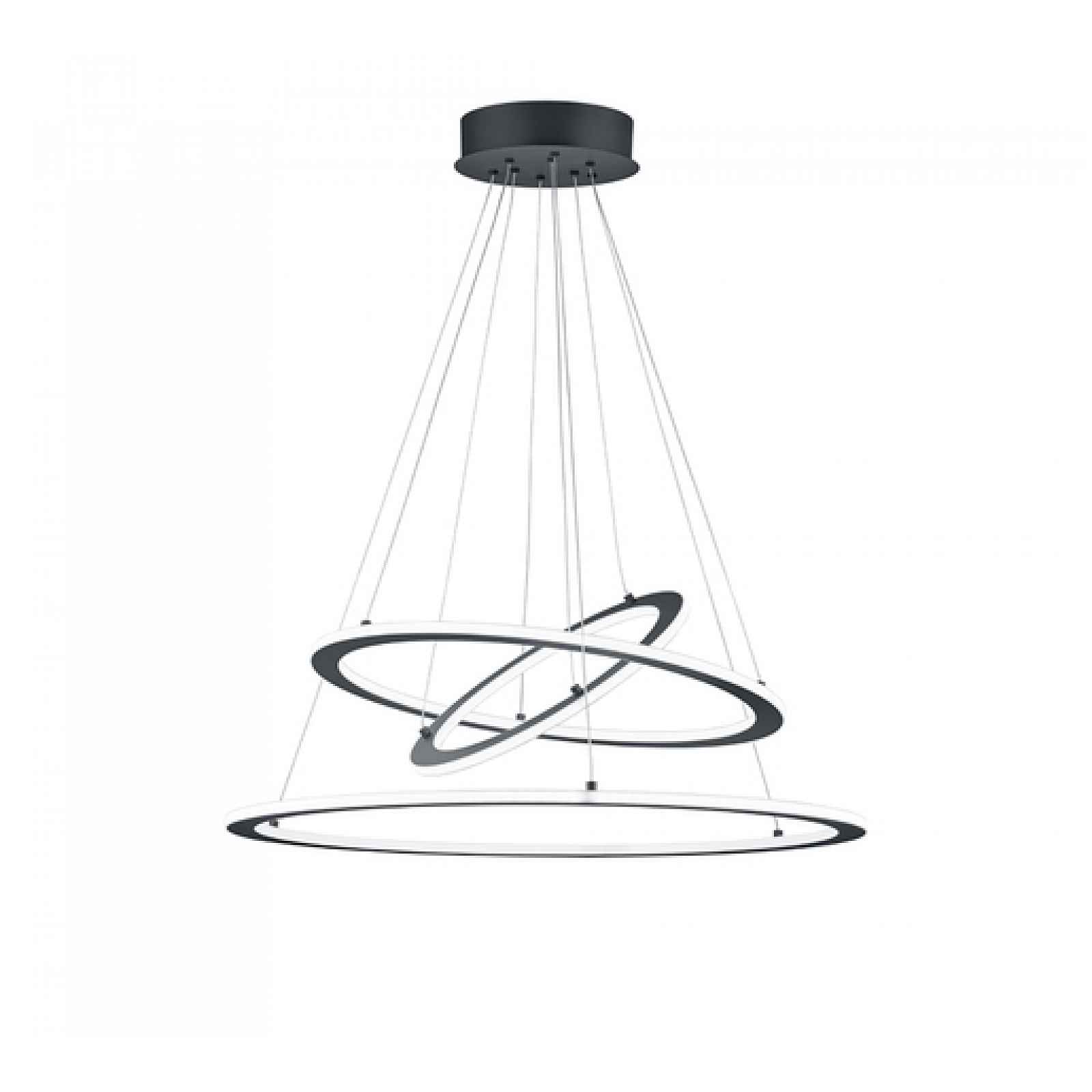 LED závěsné osvětlení Trio Durban antracit 321910342