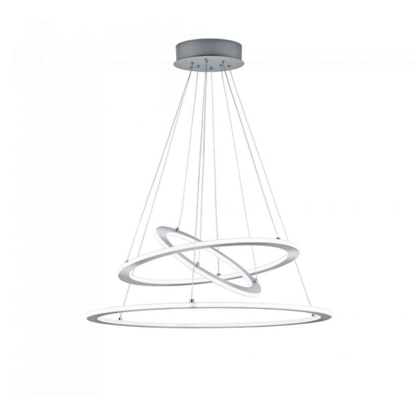 LED závěsné osvětlení Trio Durban nikl 321910307