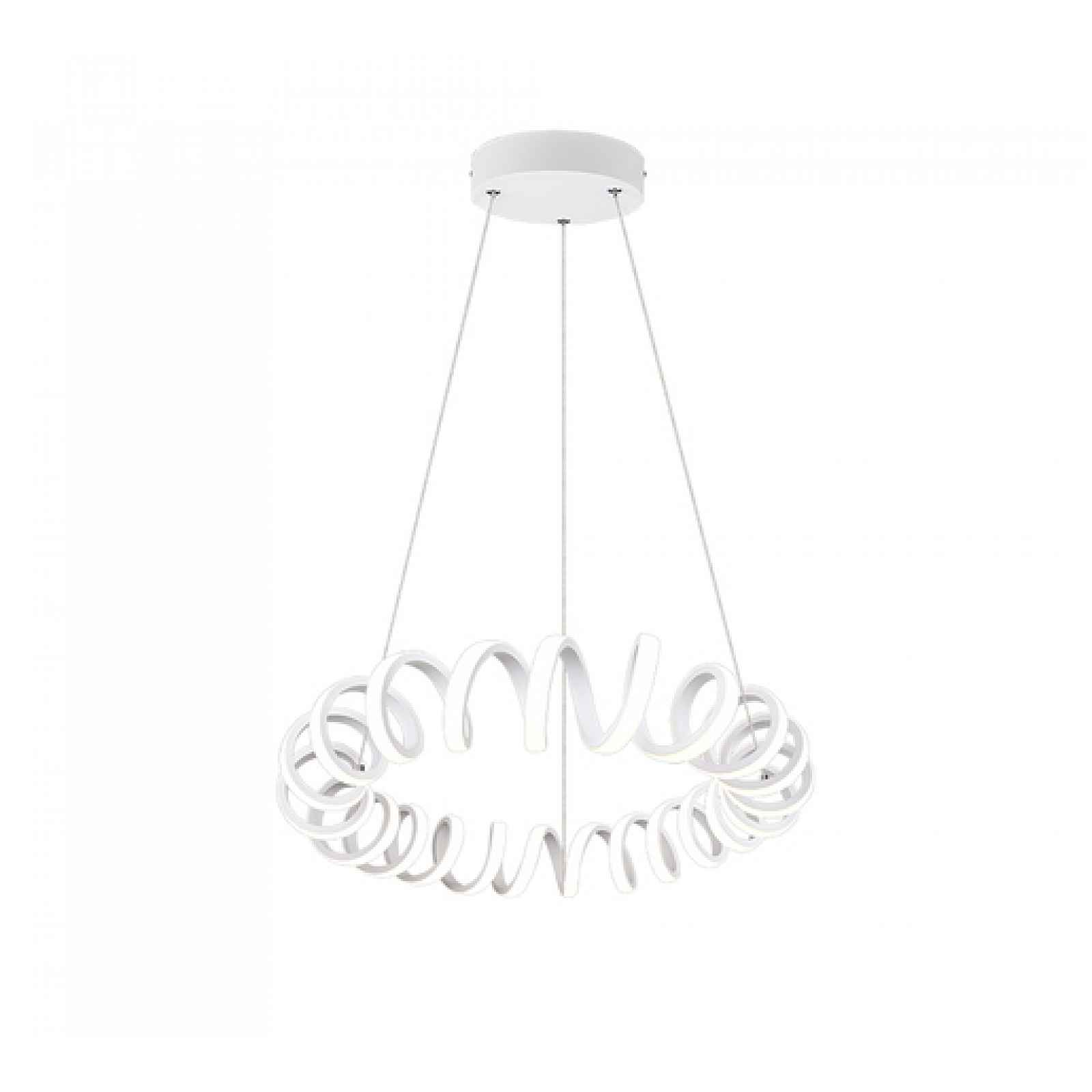 LED závěsné osvětlení Trio Curl bílá 325110131
