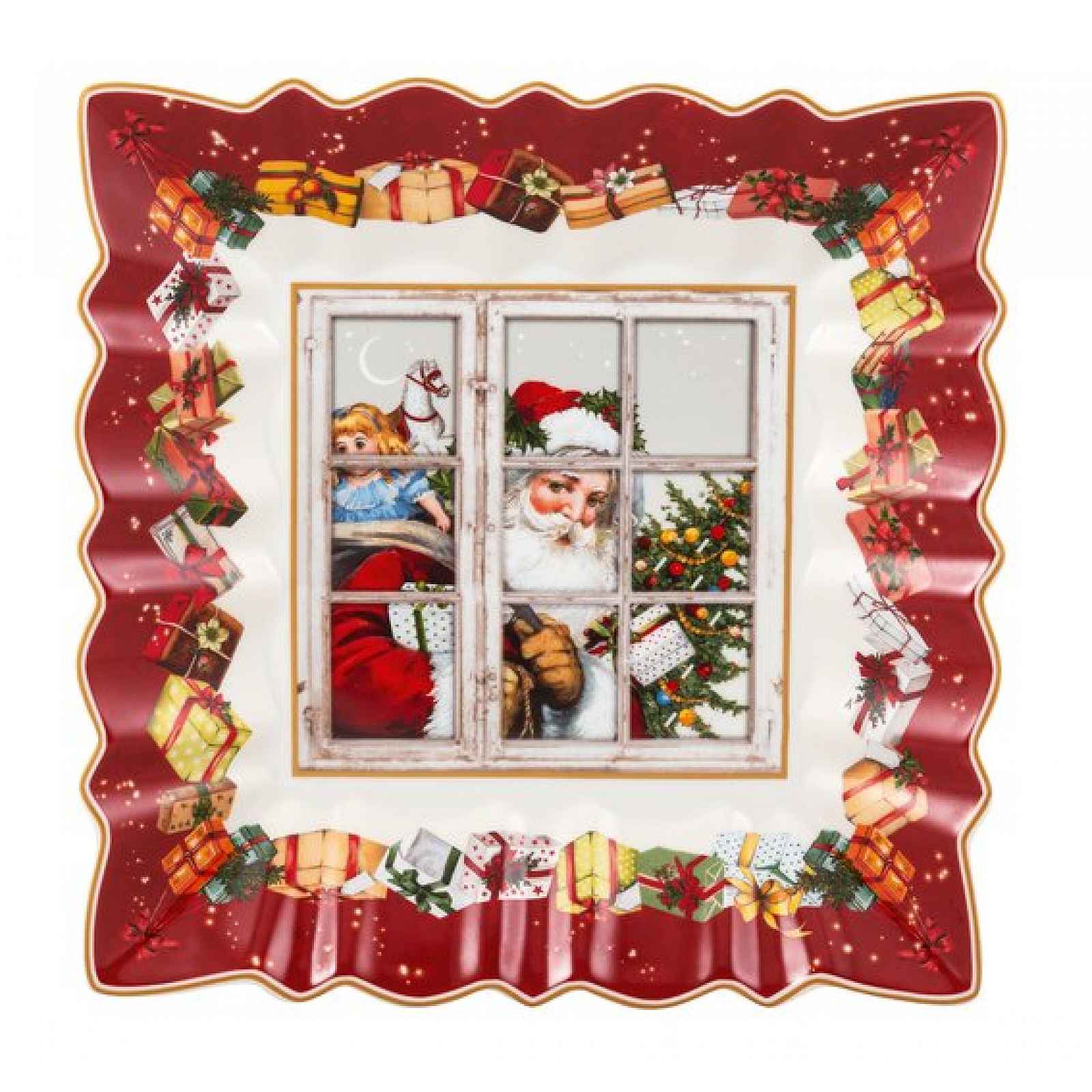 Villeroy & Boch Toy's Fantasy čtvercová mísa, Santa, 23 x 23 cm