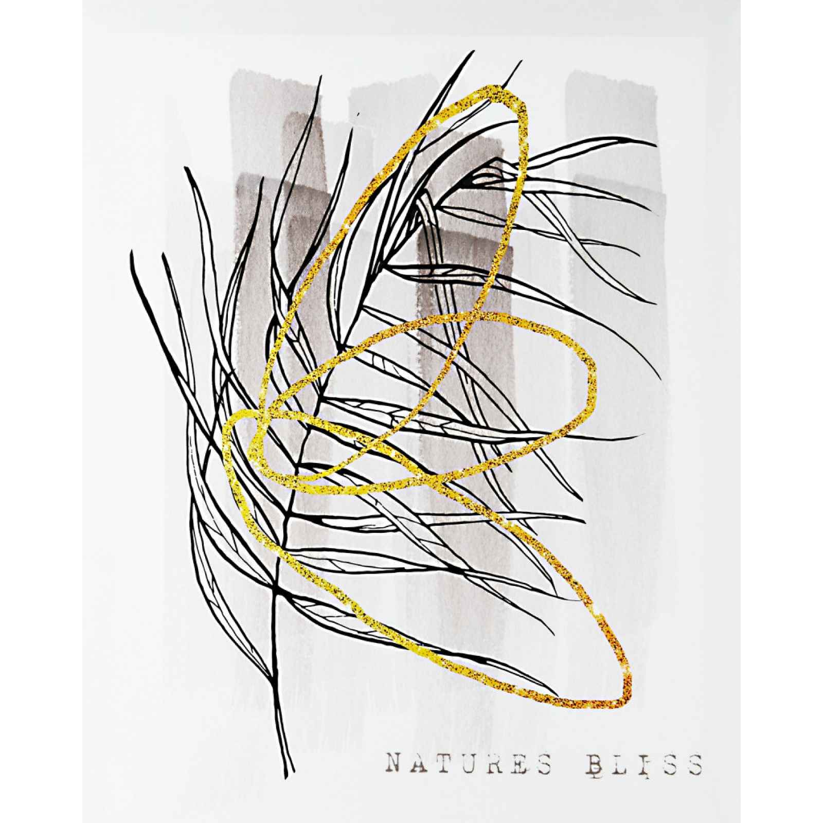 Obraz na plátně Abstrakce Nature Bliss, 40x50 cm